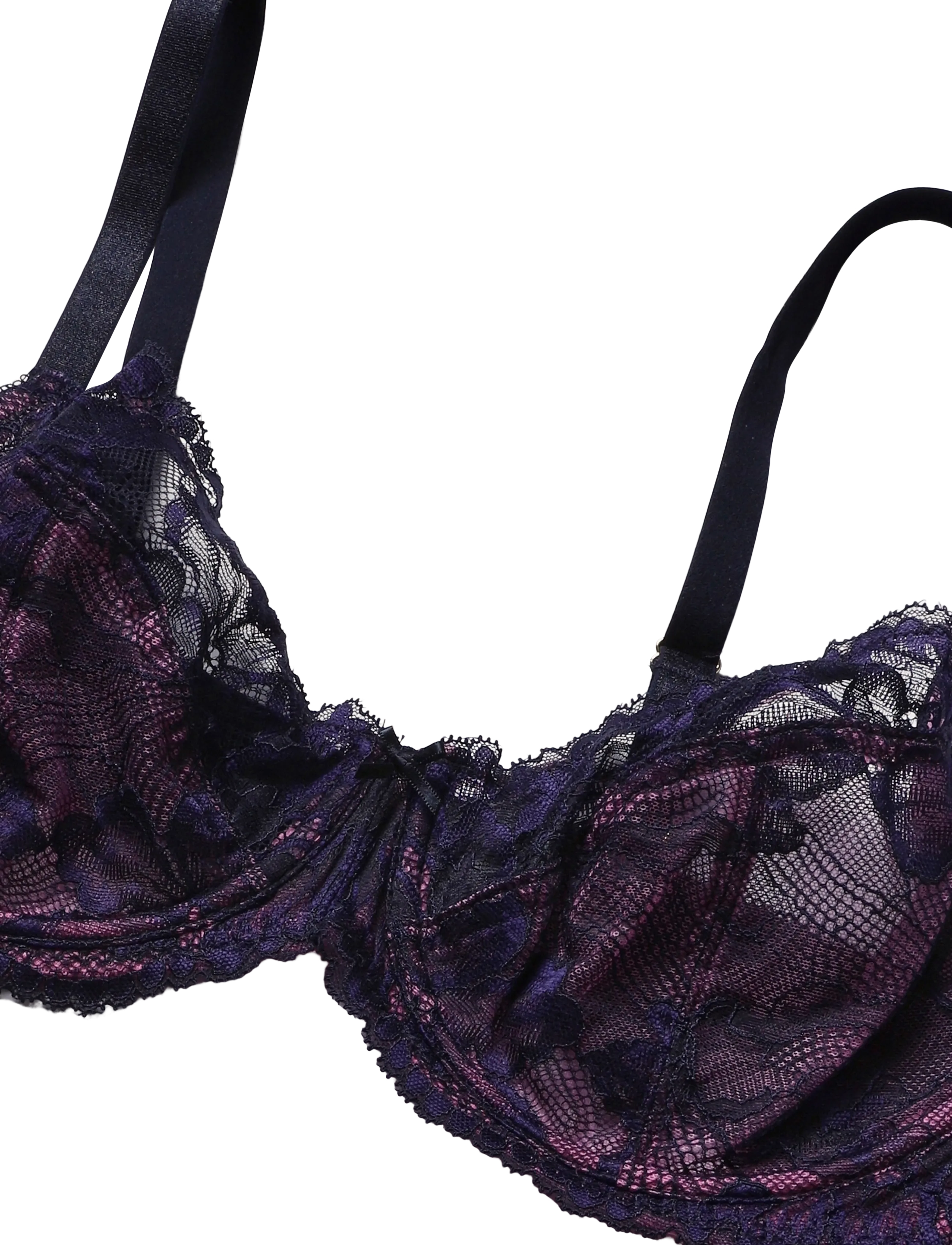 Dorina - Perfect Lace Balcony - bh:ar med bygel - navy - 1