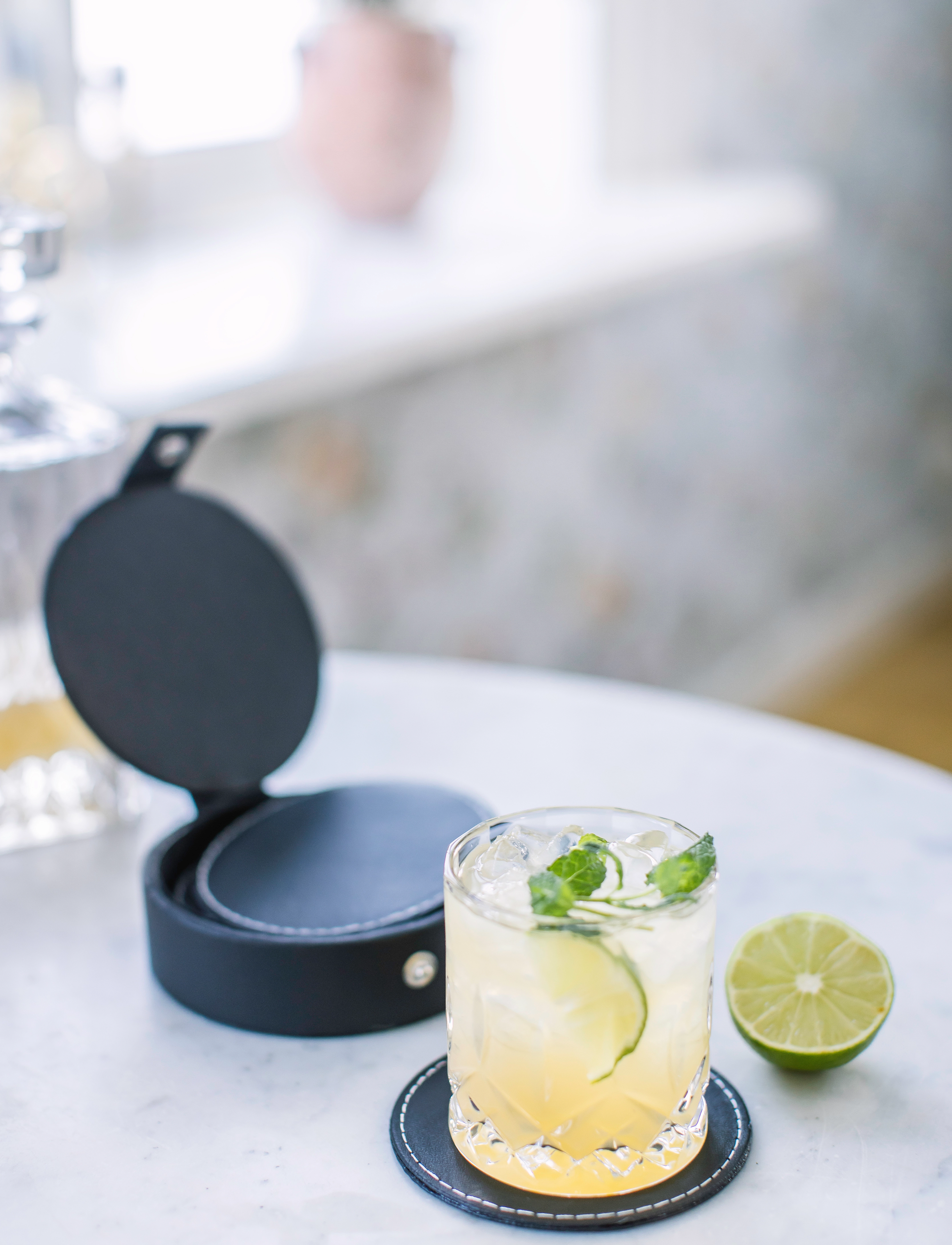 Dorre Glasunderlag Visby, 6-Pak, Ø 10 cm, Dining & Table Accessories, Schwarz - Coasters, Homeware