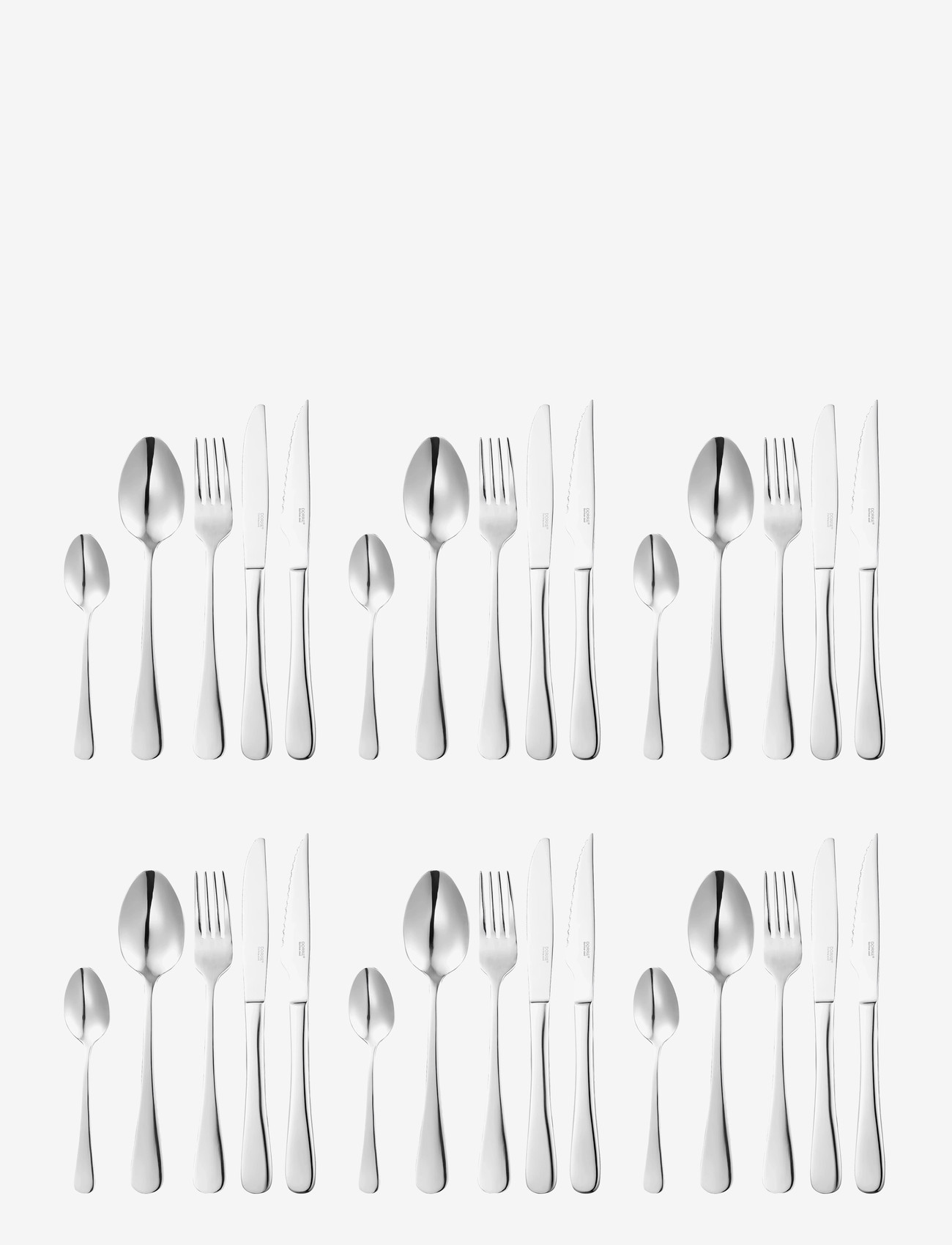 Dorre - Cutlery Set Classic Set of 30 - køb efter pris - silver - 1