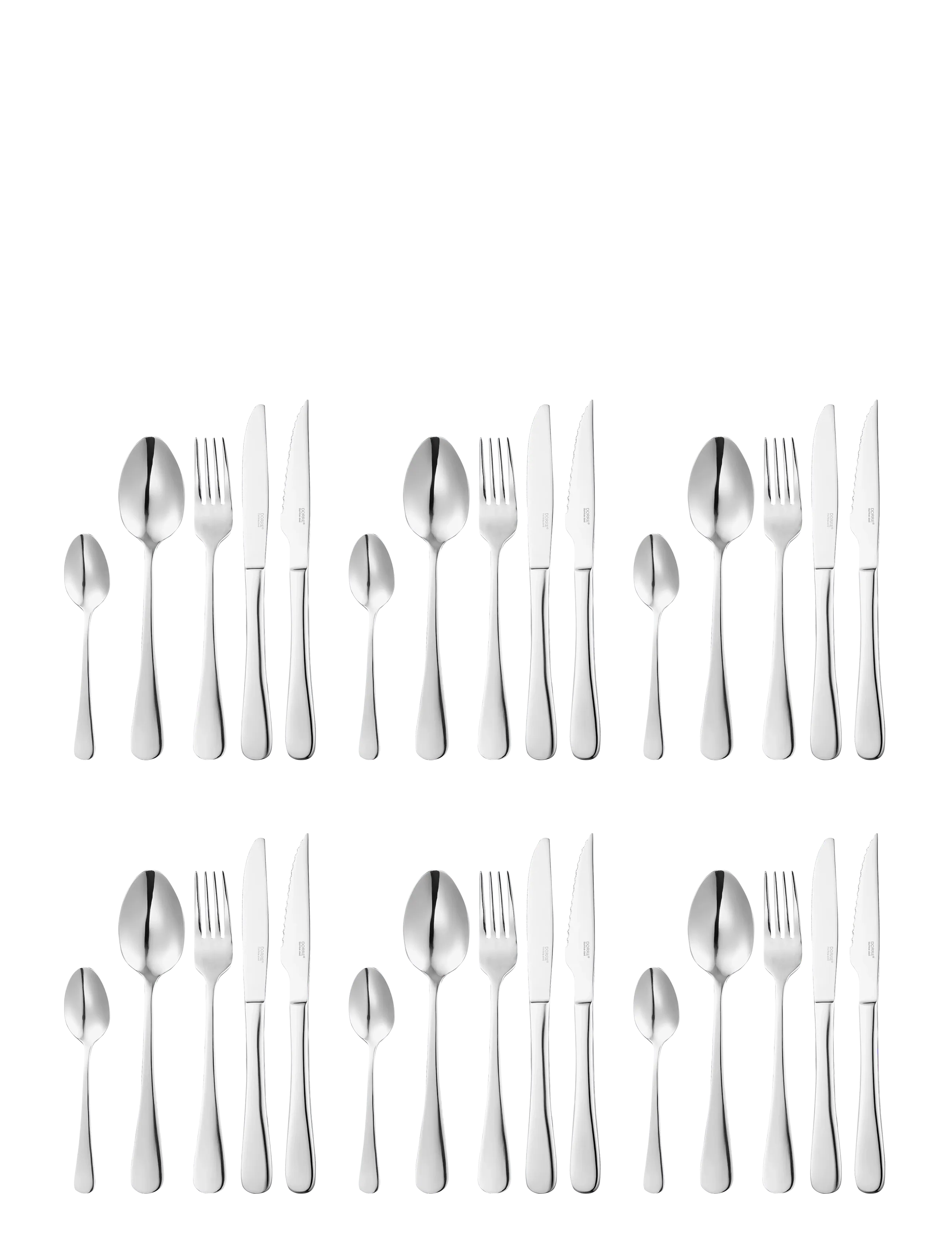 Dorre - Cutlery Set Classic Set of 30 - shop by price - silver - 1
