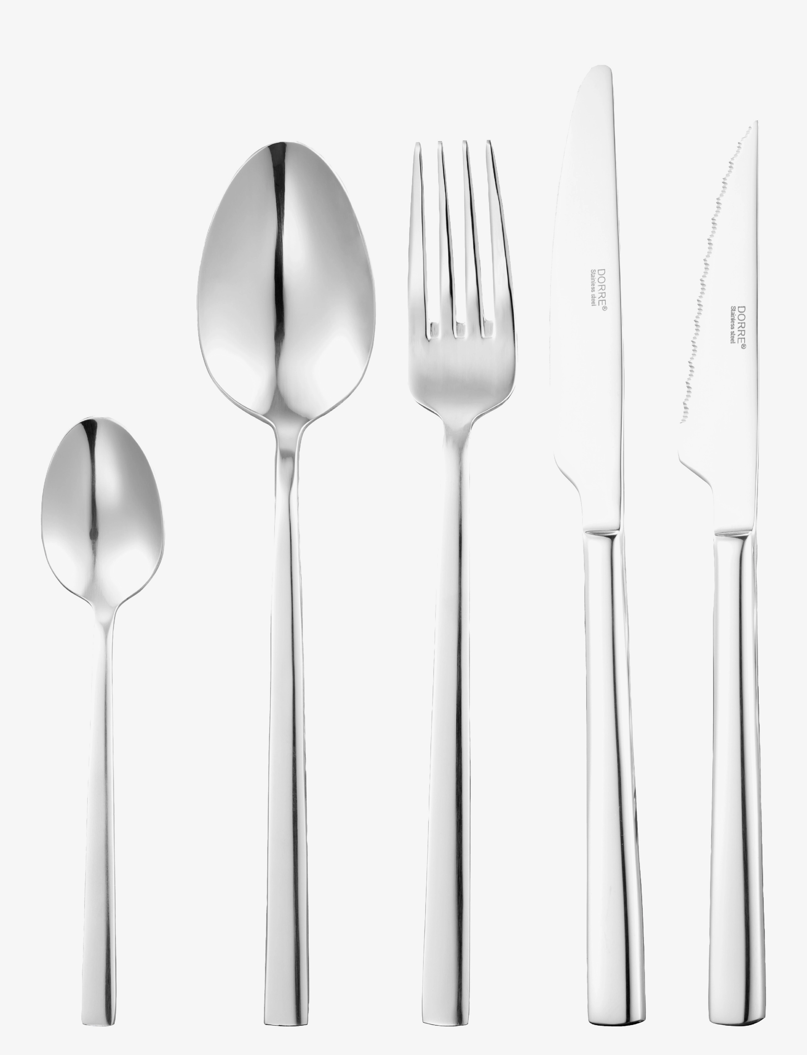 DORRE Bestiksæt Victoria, 30 Dele Silber - One Size - Unisex