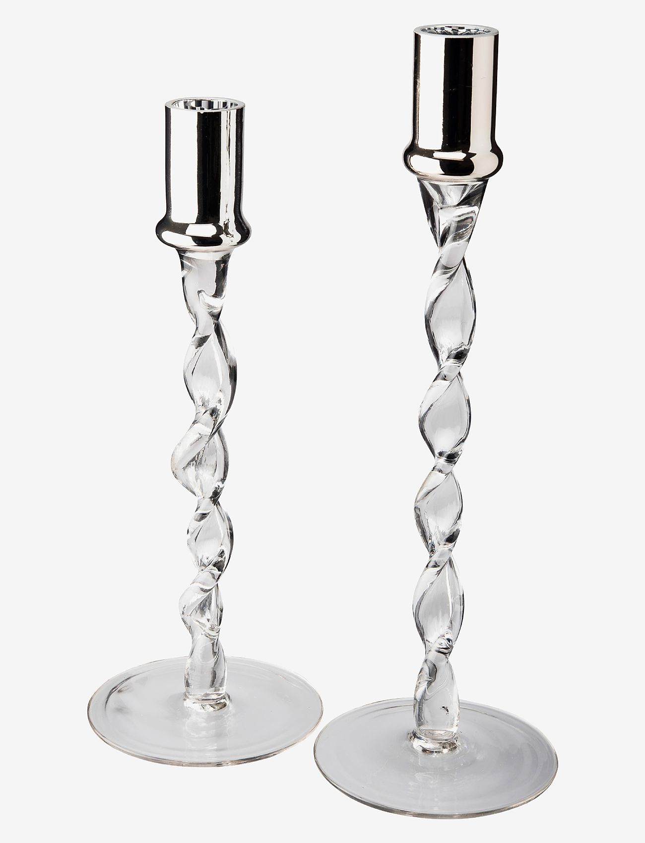 Dorre - Candle Holder 2-pack Twist - glas - 1