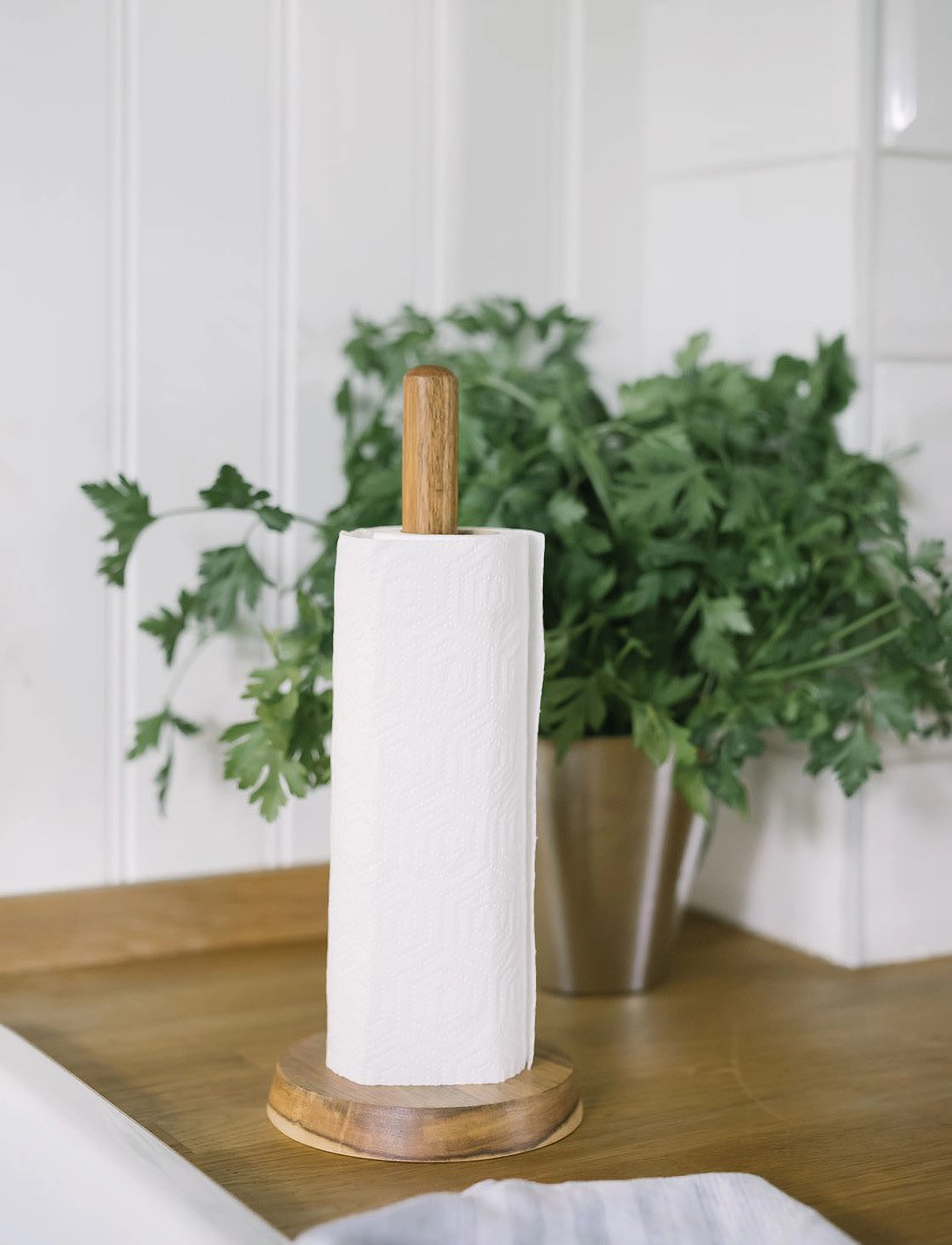 Dorre Papirrulleholder Paula, H31 cm, Kitchen, Braun - Household Paperholder, Homeware