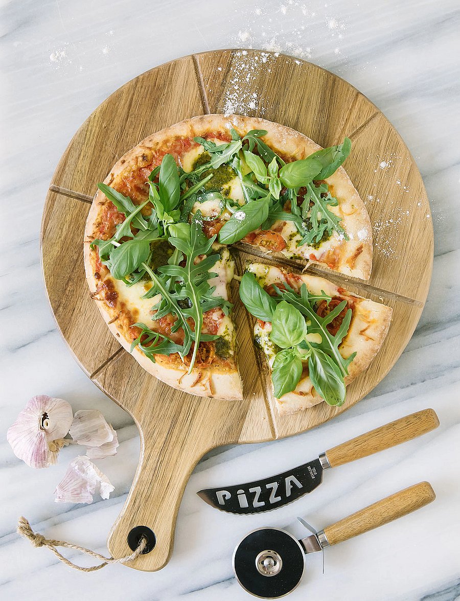 Dorre - Pizza Cutter Set Pino - pitsatarbed - natur - 0