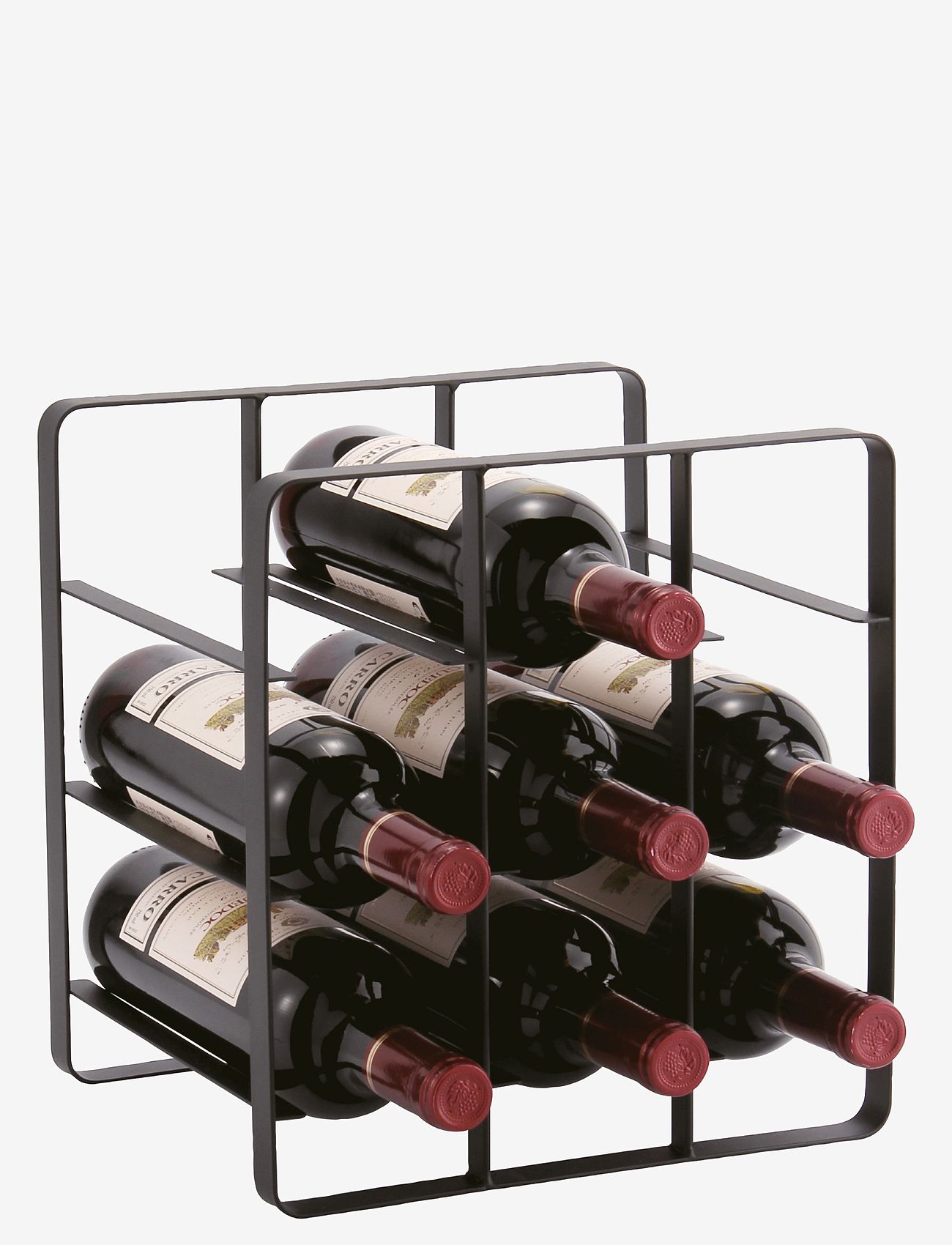 Dorre - Wine Rack 9 Bottles Vinia - svart - 0
