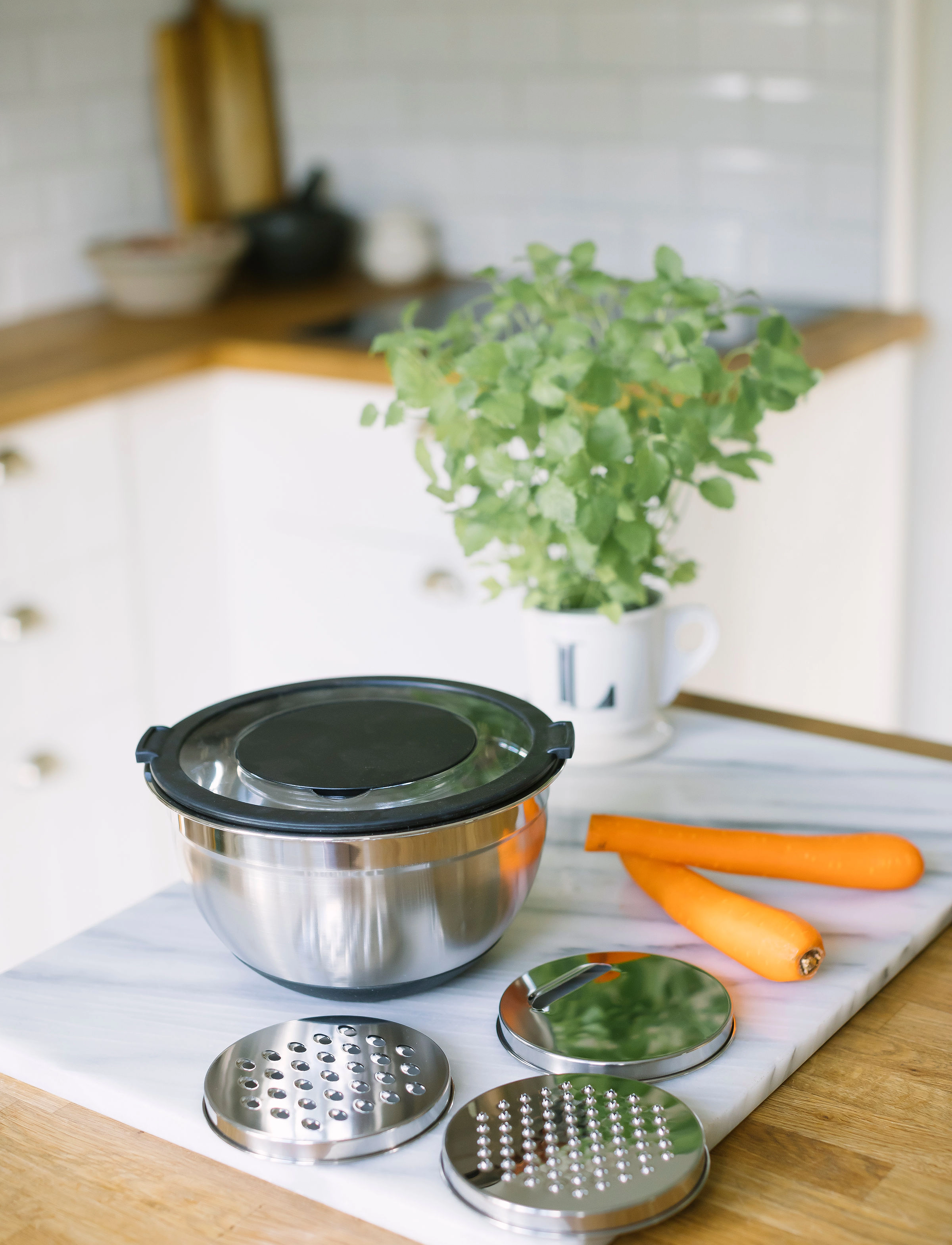 Dorre - Mixing Bowl with Grater Betje - silver - 4