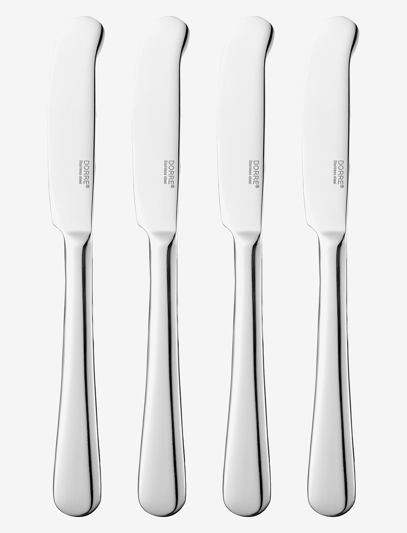 Dorre - Butter Knife 4-pack Sheli - nach preis einkaufen - silver - 0