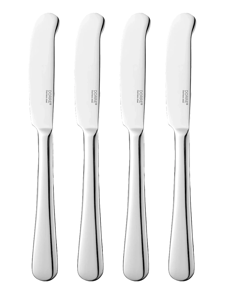 Dorre - Butter Knife 4-pack Sheli - võinoad - silver - 1