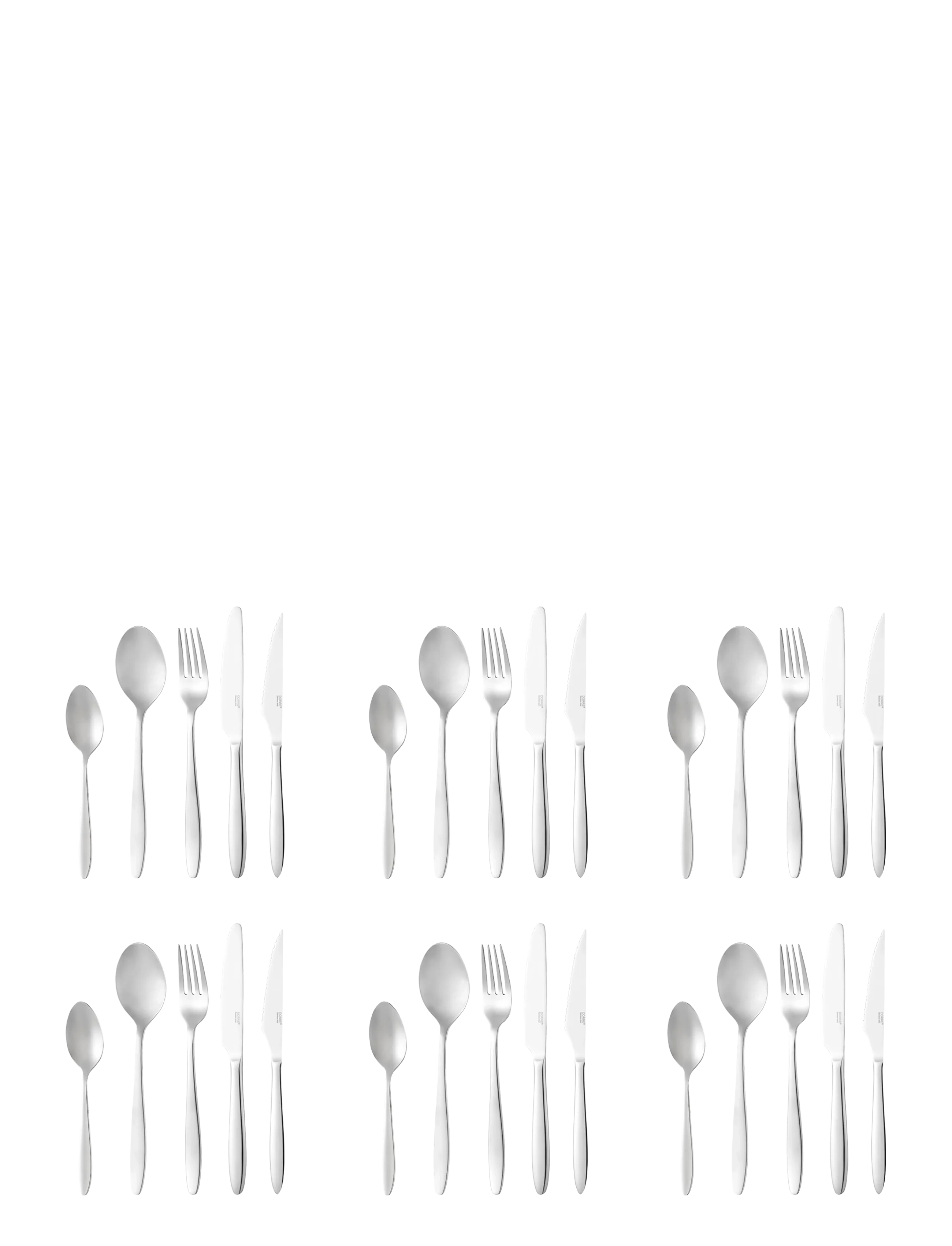 Dorre - Cutlery Set Estrid Set of 30 - hnífaparasett - silver - 1