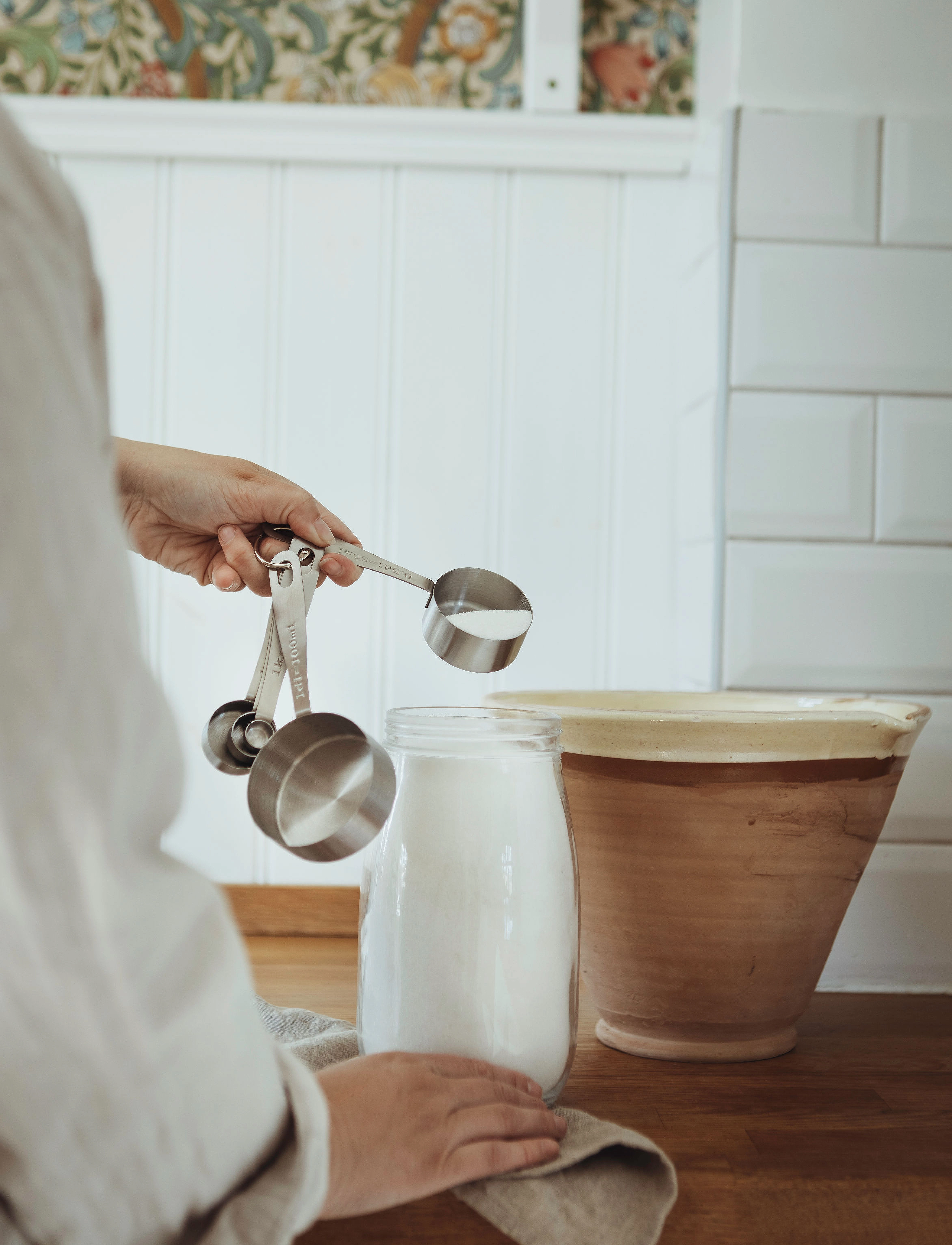 Dorre Myah-Sæt, 5 Dele, One Size, Baking Accessories, Silber - Measuring Spoons, Homeware