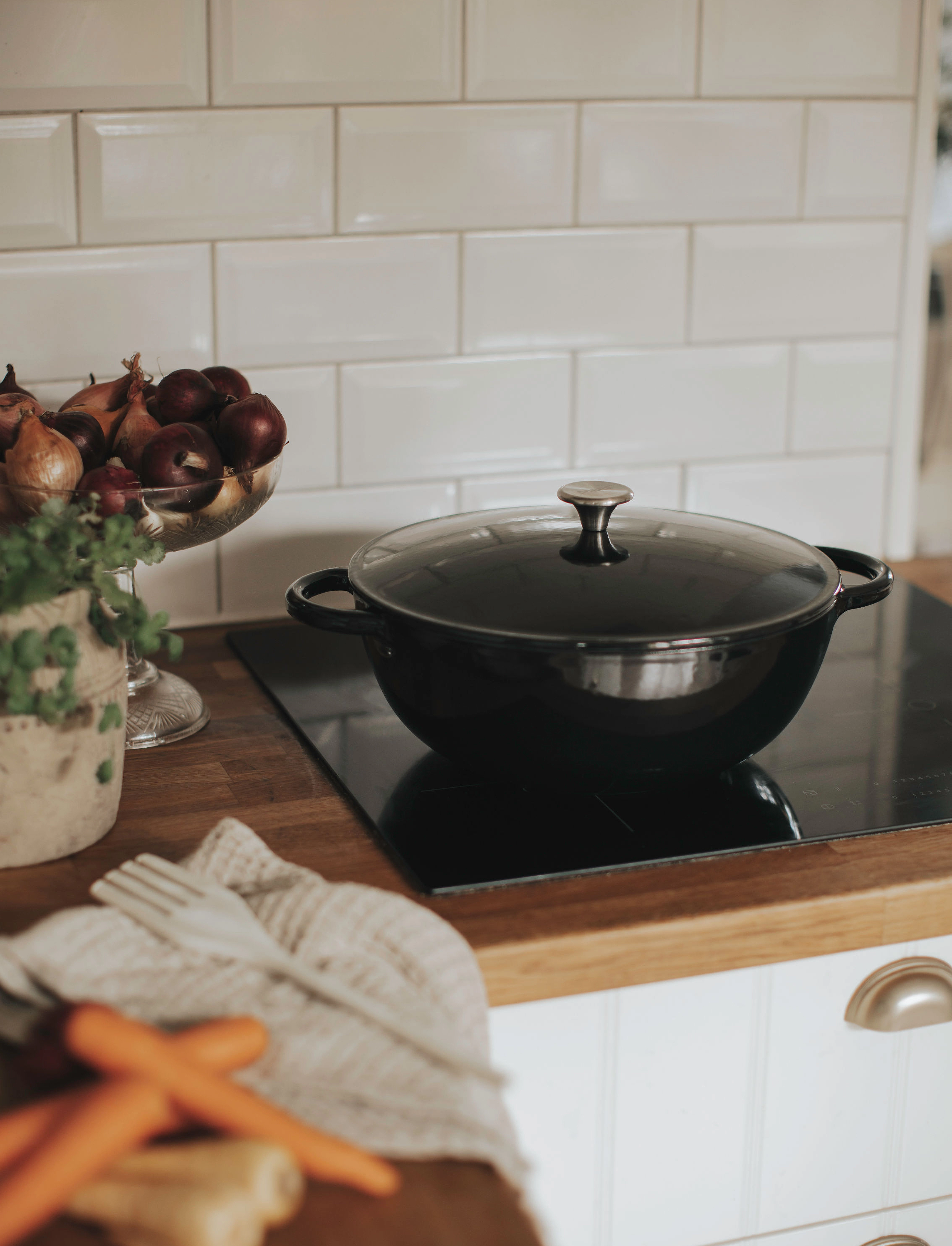 Dorre - Enameled Cast Iron Pot Gitty - svart - 1