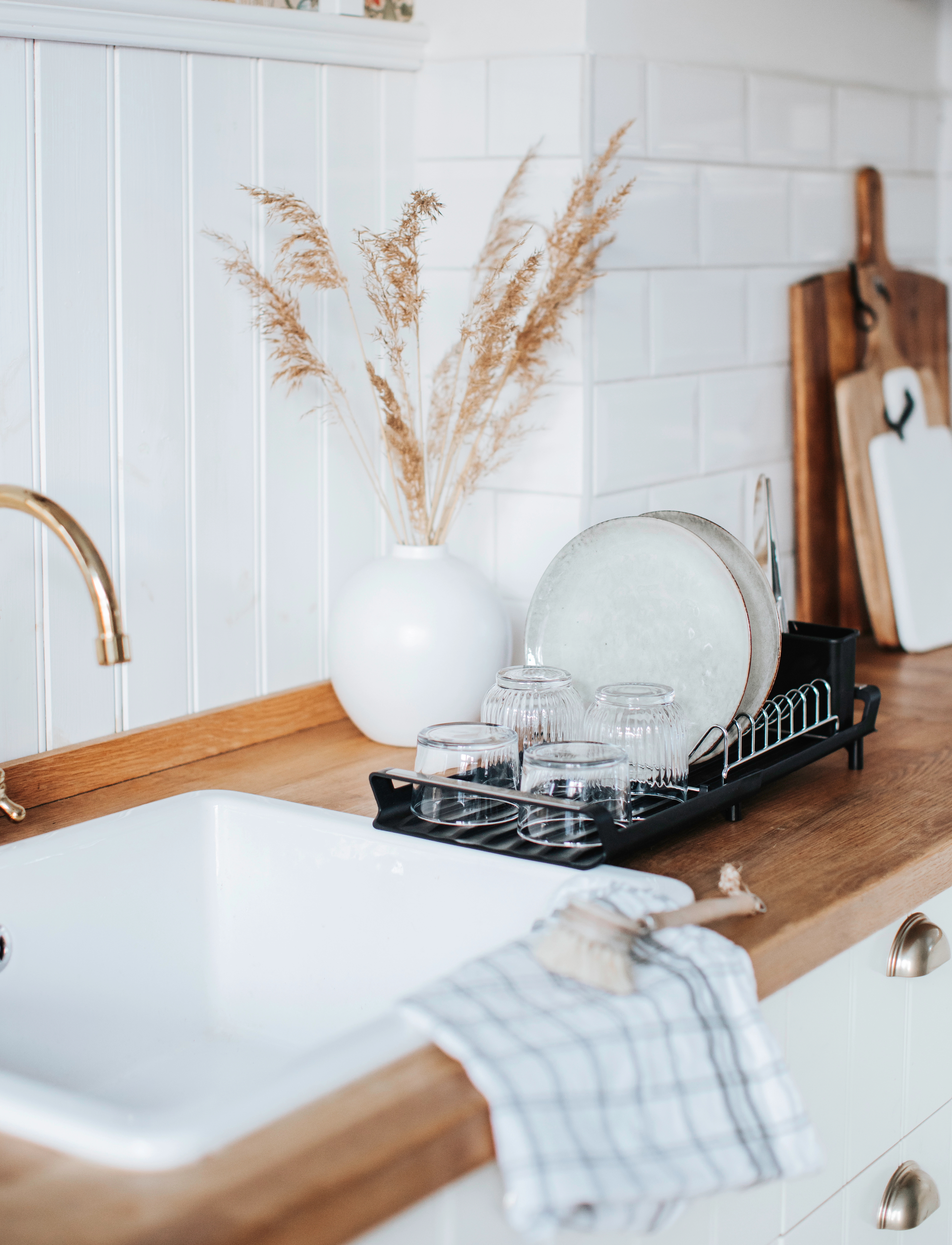 Dorre Opbevaringsreol Til Tallerkener Dayra, 47X 20X 12 cm, Dishes, Schwarz - Dish Rack, Homeware