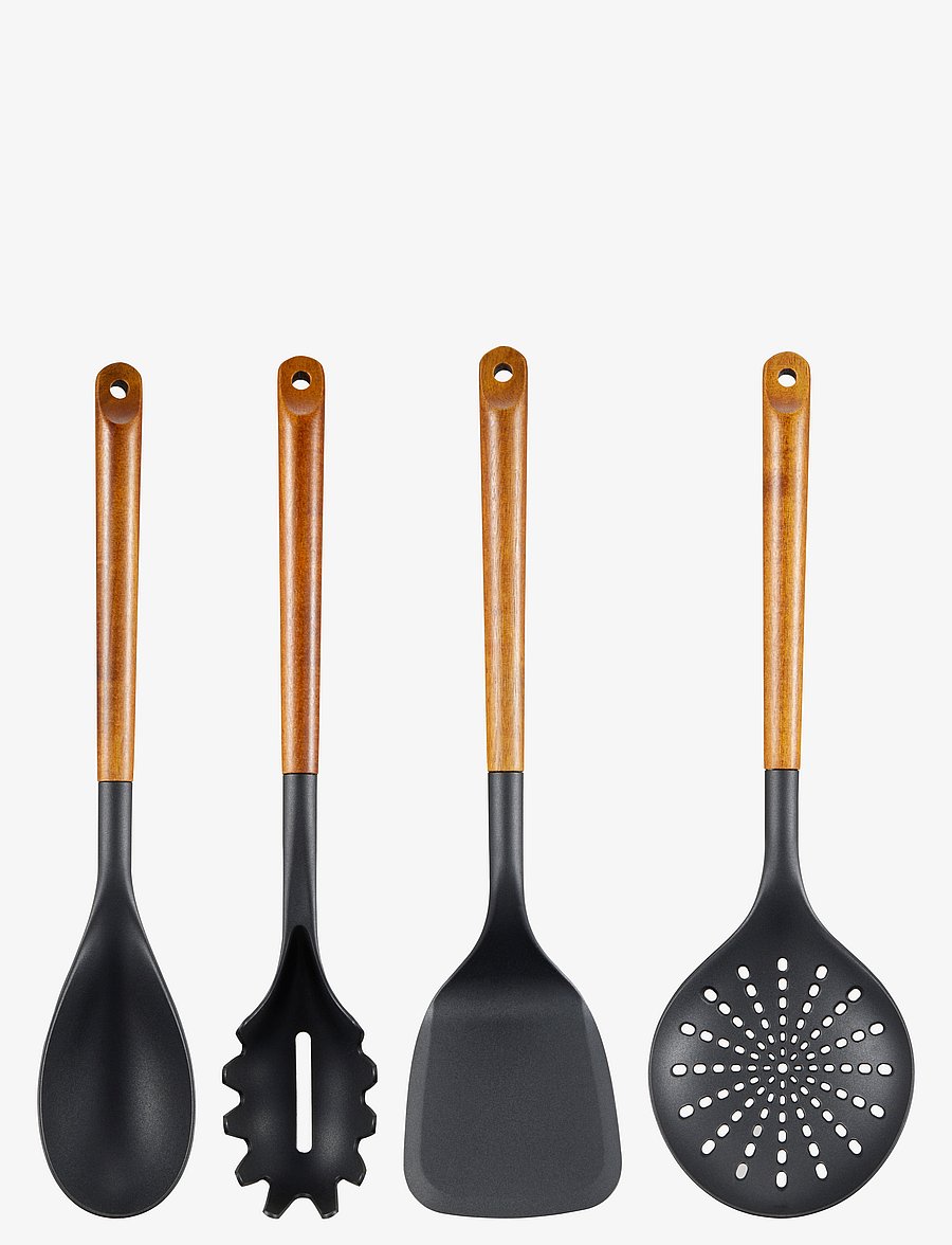 Dorre - Kitchen Utensils 4-pack Korra - lusikad, kulbid ja pannilusikad - natur - 1