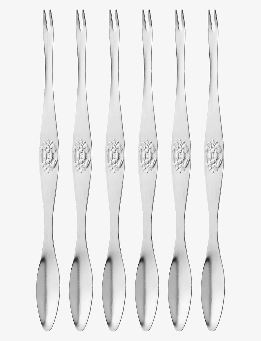Dorre - Seafood Fork Skai 6pack - meeresfrüchte-besteck-sets - silver - 1