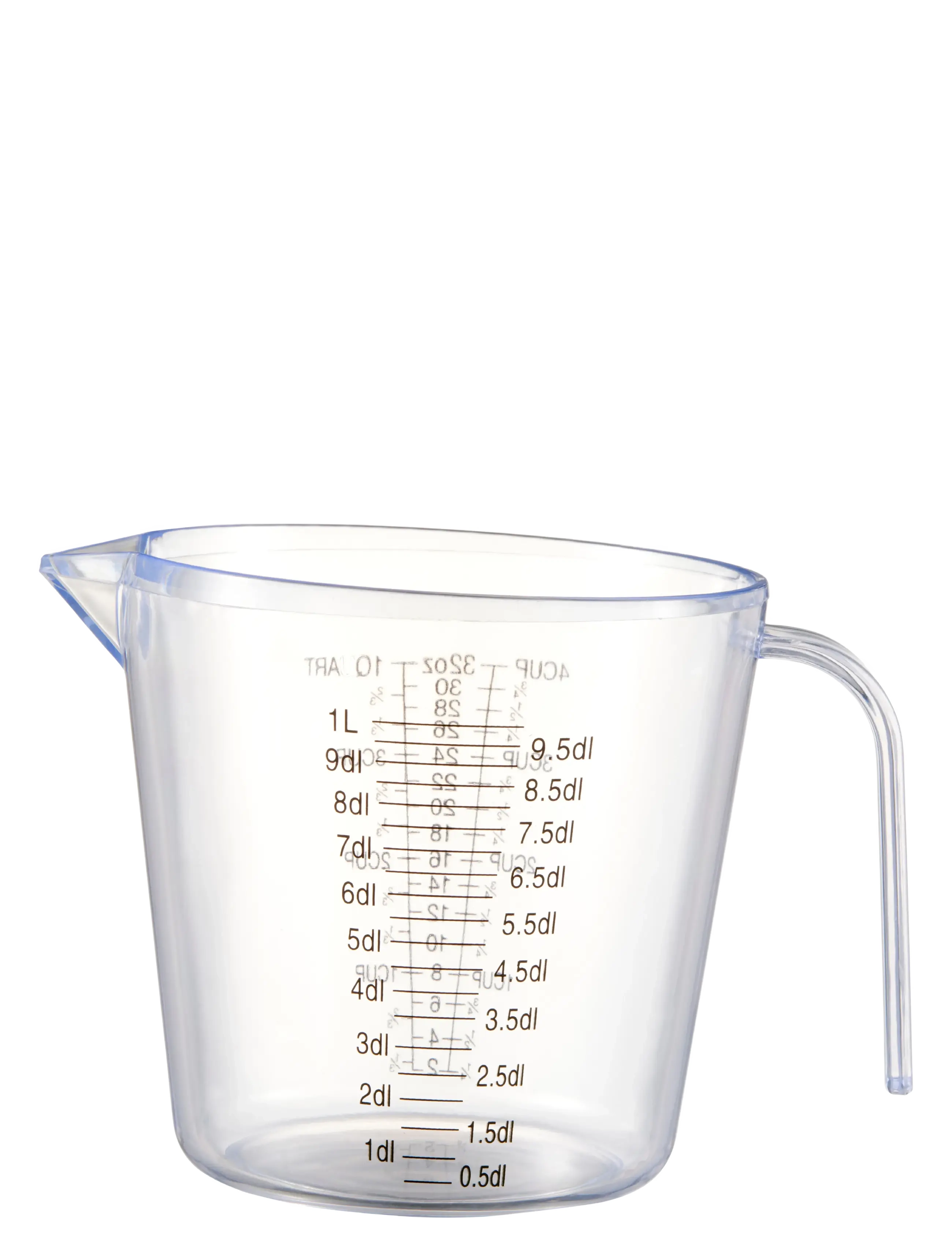 Dorre Mila Målebæger 1 Liter, Måleske, Pink, Str: 1 L