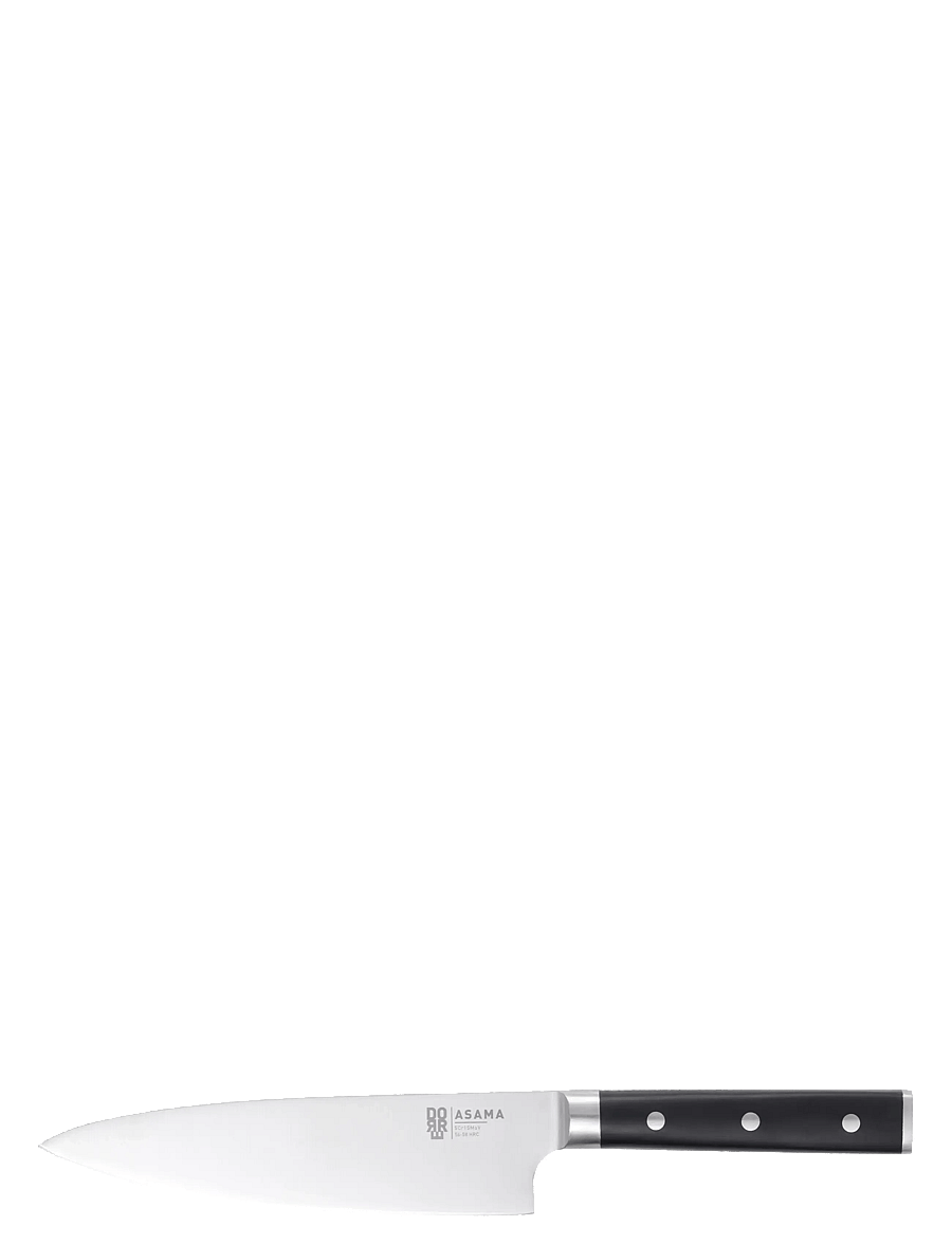 Dorre - Asama Chef's knife black handle - noakomplektid - silver - 0