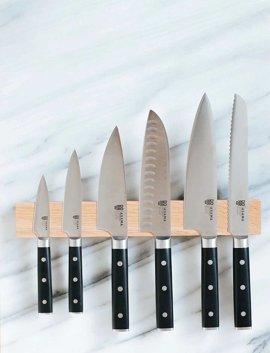 Dorre - Asama Chef's knife black handle - noakomplektid - silver - 1