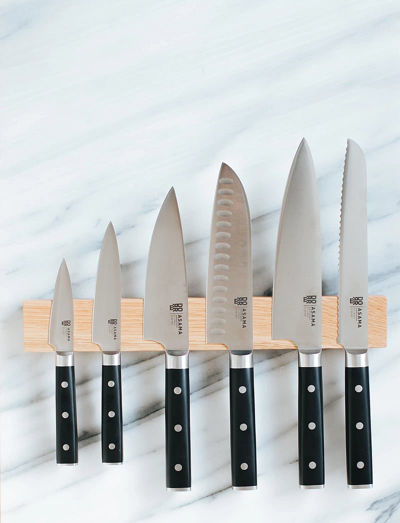 Dorre - Asama Bread knife black handle - keittiöveitset & veitsitarvikkeet - silver - 1