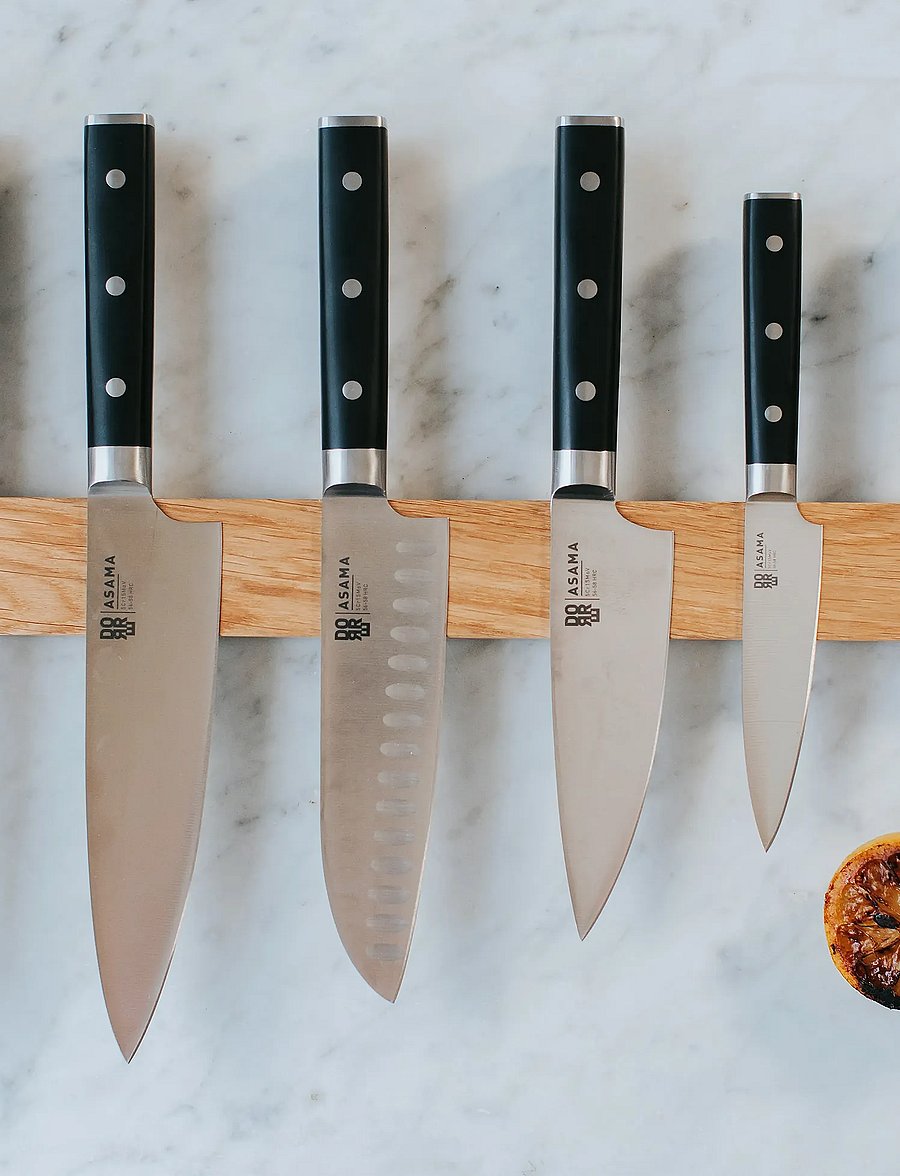 Dorre - Asama Paring knife black handle (blade 8 cm) - köögiviljanoad - silver - 1