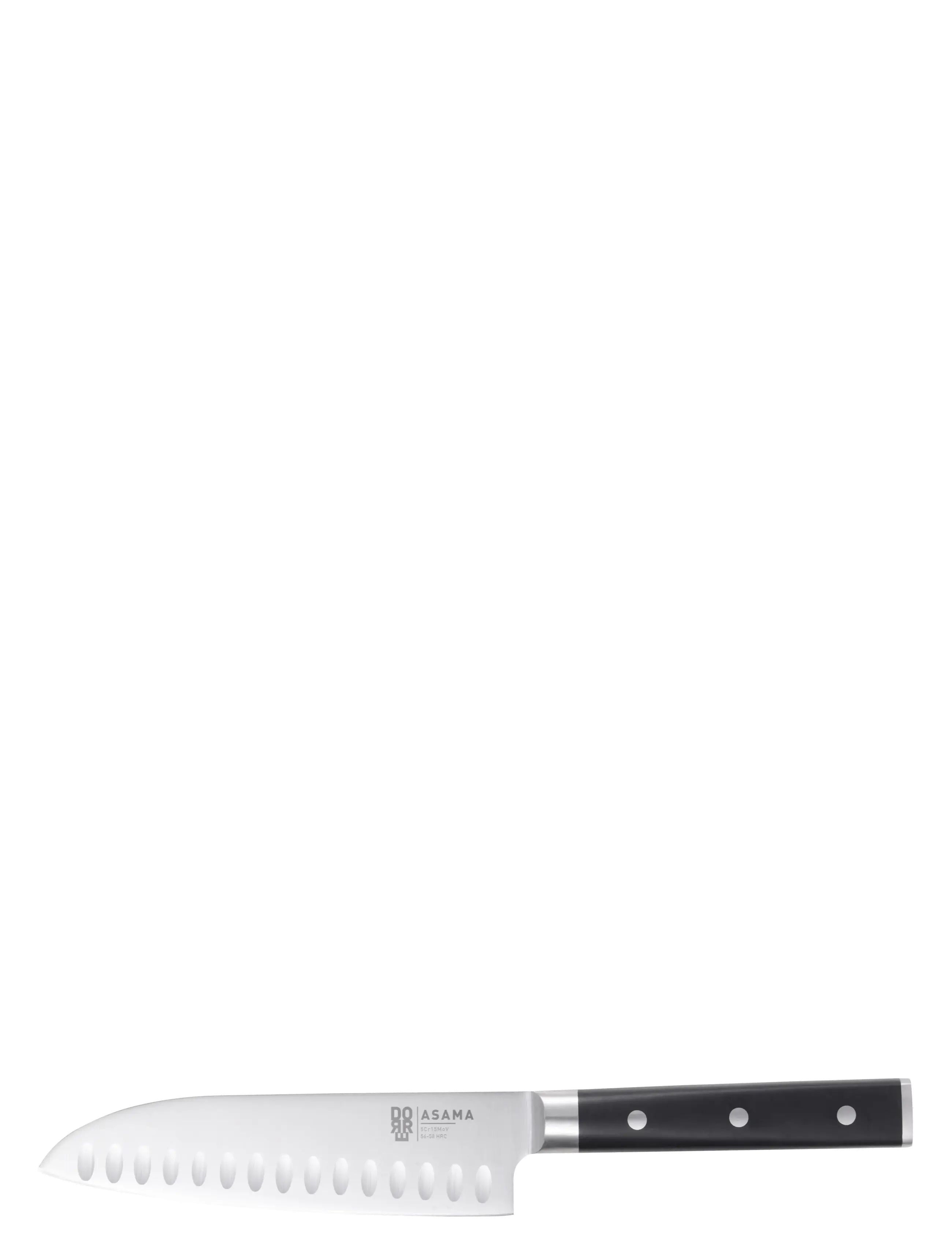 DORRE Asama Santoku Kokkekniv Weiß - L:18CM - Unisex