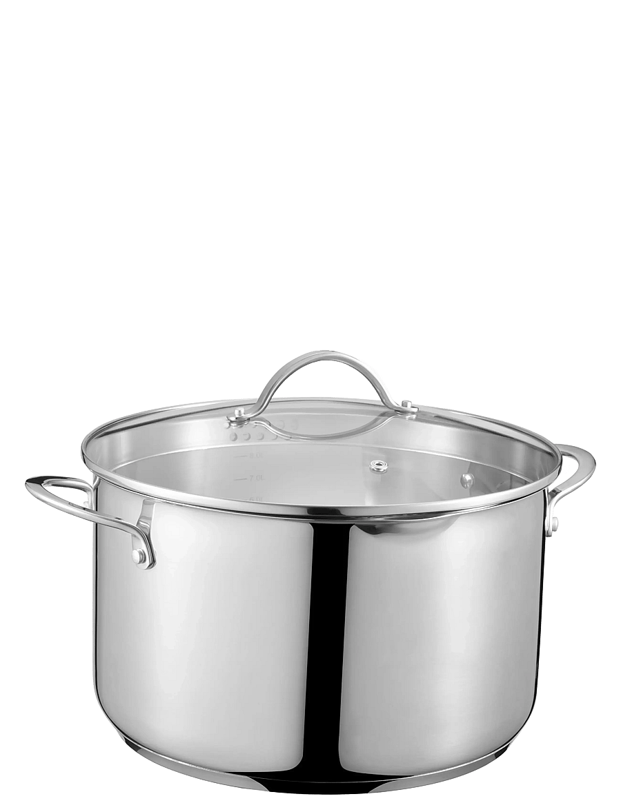 Dorre - Kosmo Pot with Lid 10.1 Liters - kastrulid - silver - 0