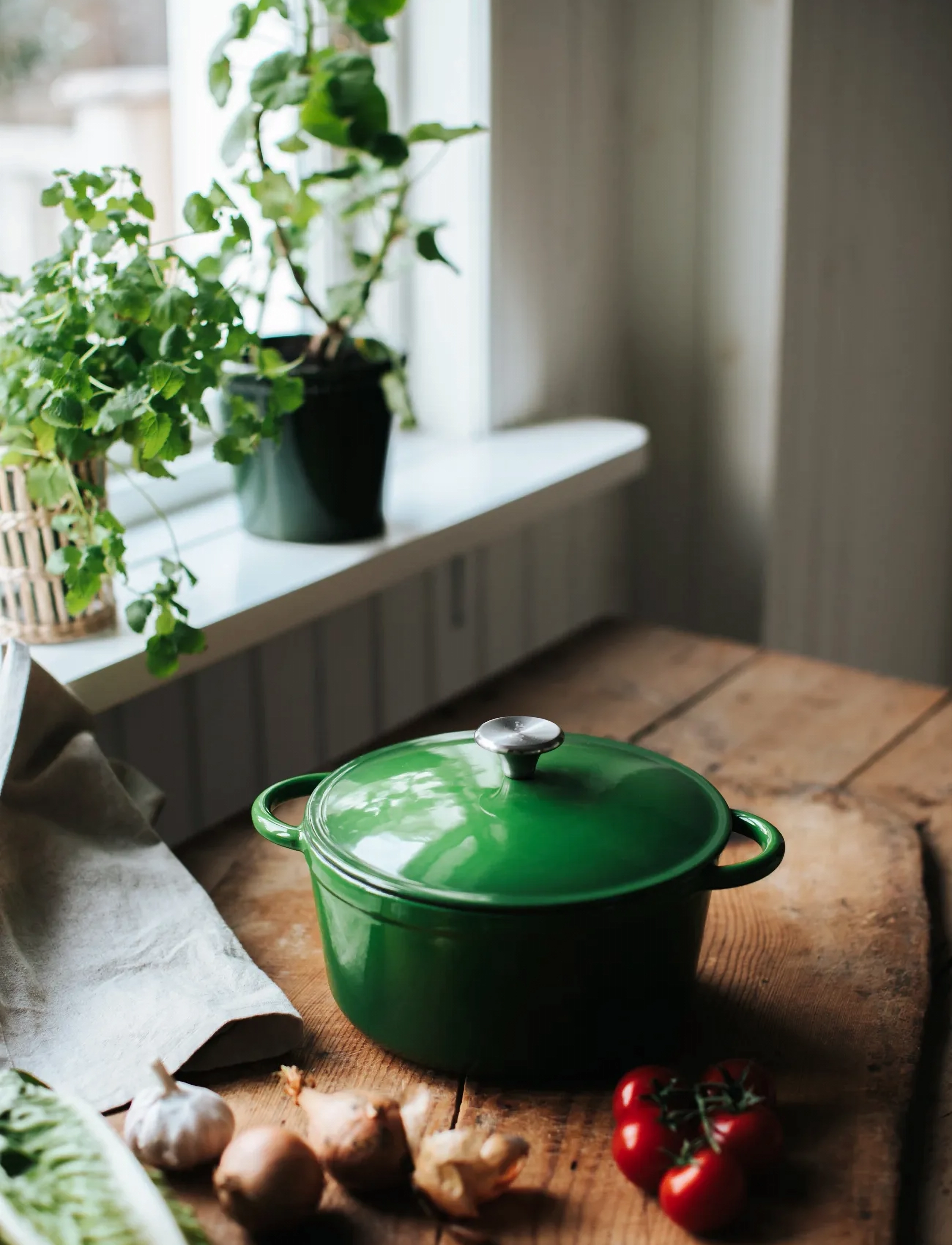 Dorre Gretl Støbejernsgryde, Grøn, 4 L, Kitchen, Grün - Pots & Pans, Homeware