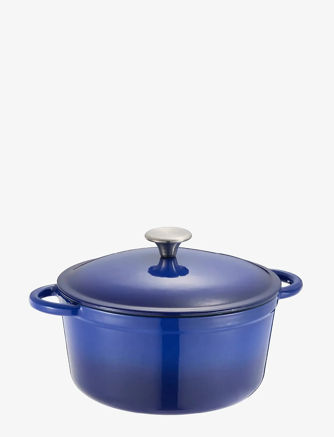 Dorre - Gretl Cast iron pot round blue enamel knob stainless steel 4 L - cast iron pots - blue - 0