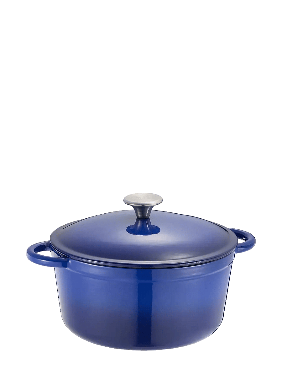 Dorre - Gretl Cast iron pot round blue enamel knob stainless steel 4 L - gusseisen töpfe - blue - 1