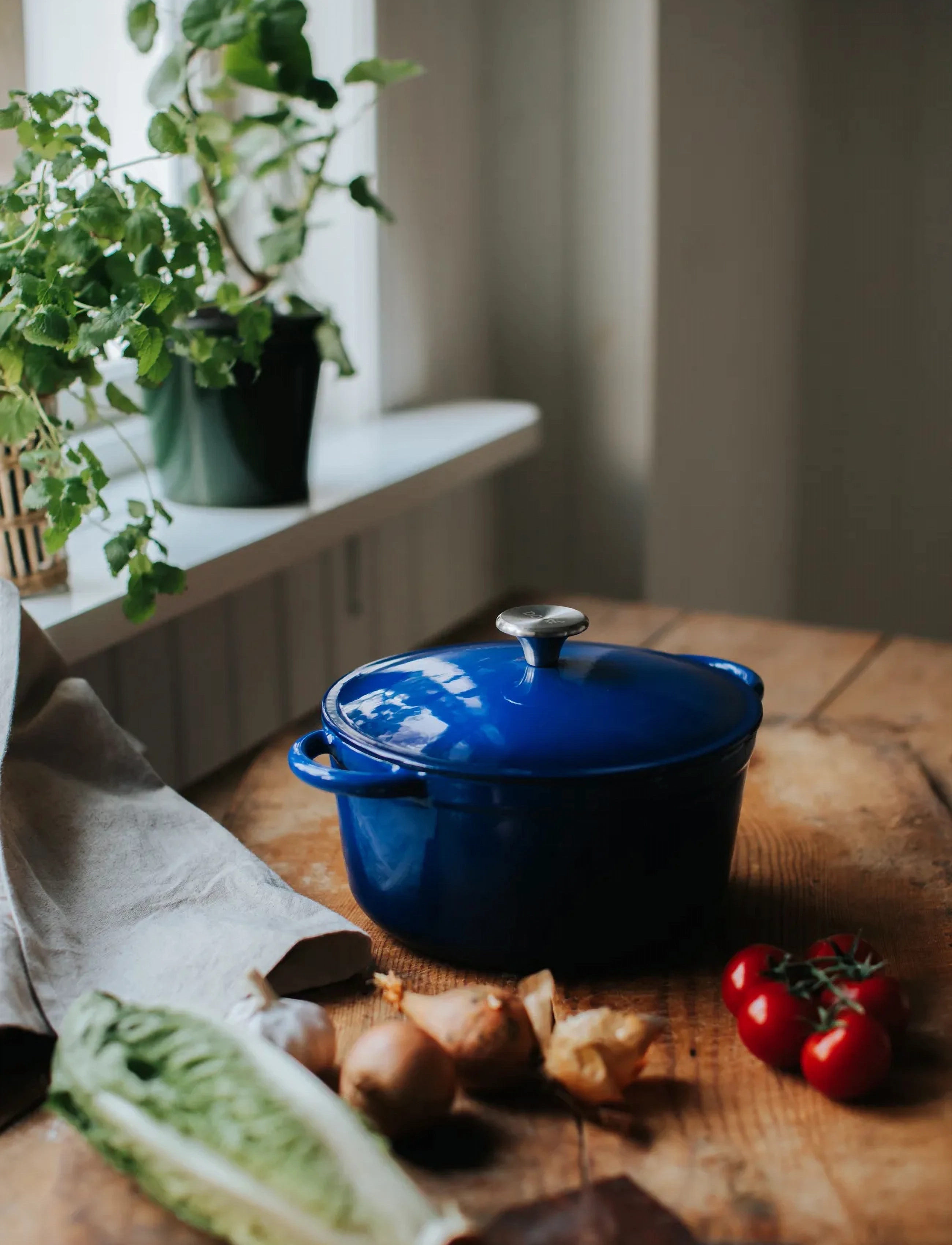 Dorre Gretl Støbejernsgryde, Blå, 4 L, Kitchen, Blau - Pots & Pans, Homeware