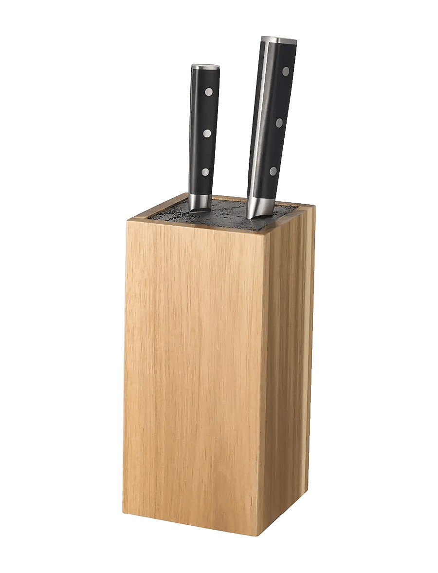 Dorre - Kini Knife block square FSC acacia wood - messerblöcke - natural - 2