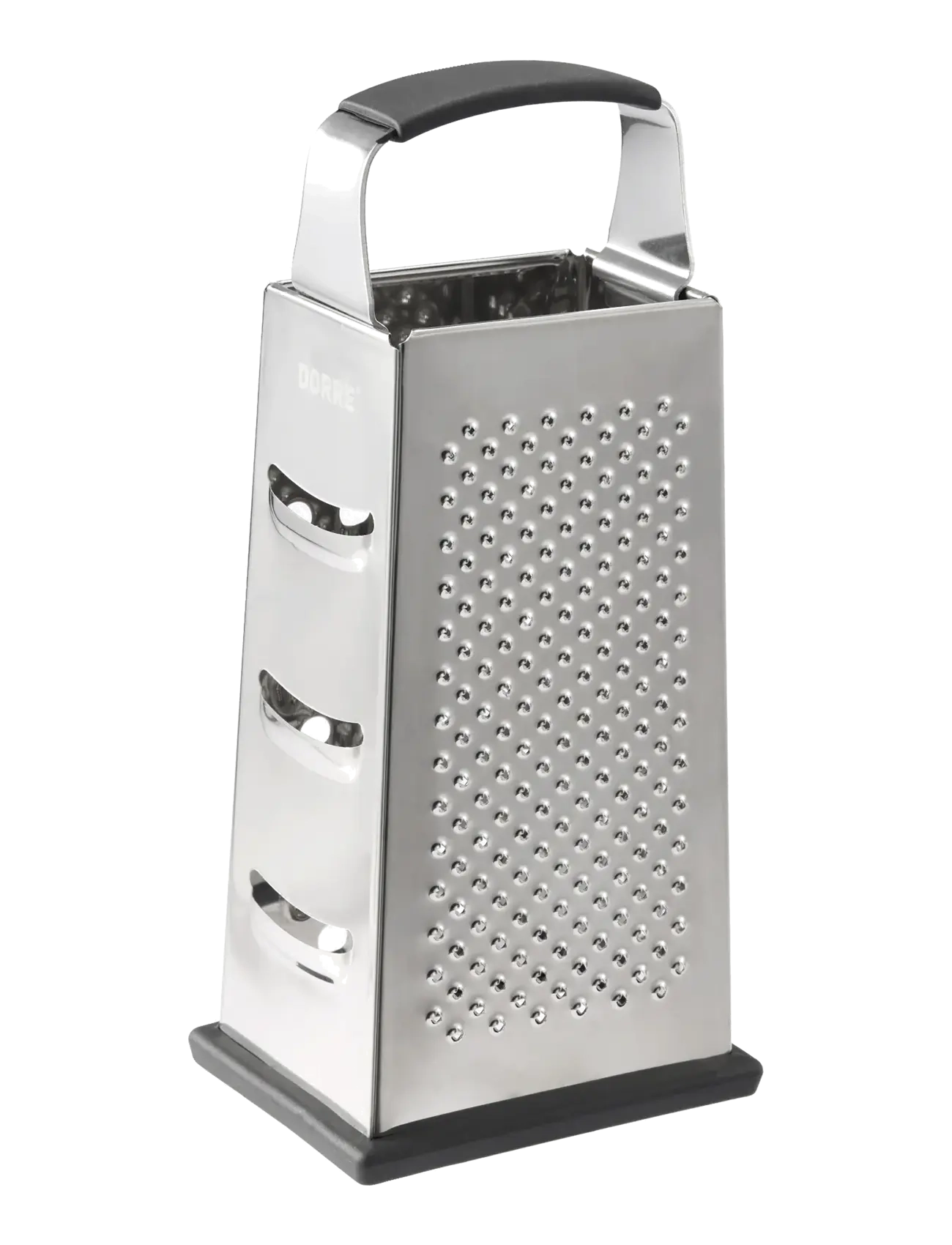 Dorre - Rubi Grater rubber foot handle 4 different sides - râpes - silver - 2