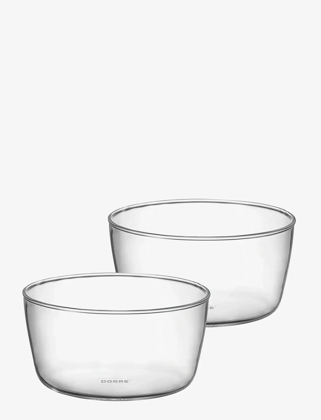Dorre - Seria Serving bowls 2-pack glass Ø10*5 cm - serveerimisnõud - clear - 1