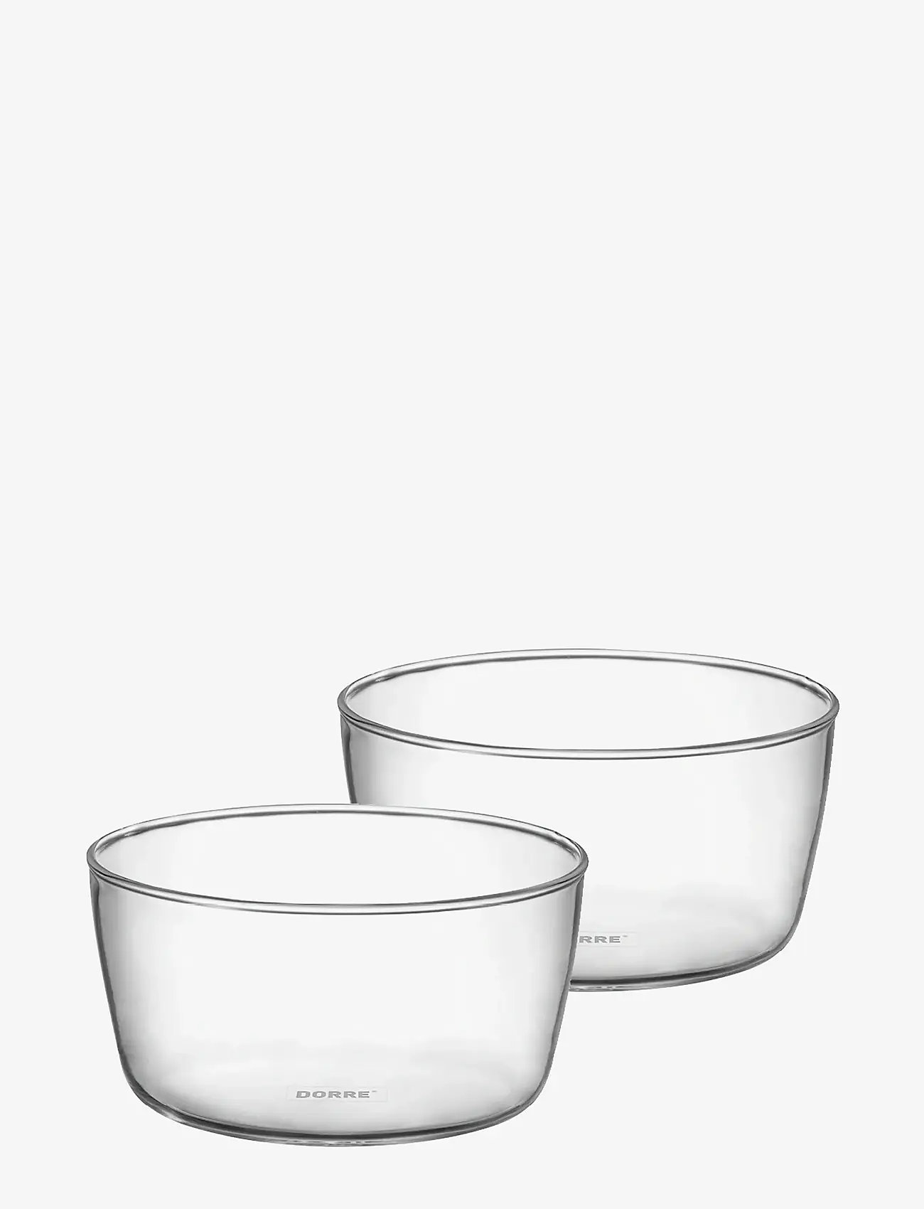 Dorre - Seria Serving bowls 2-pack glass Ø10*5 cm - serveerimisnõud - clear - 3