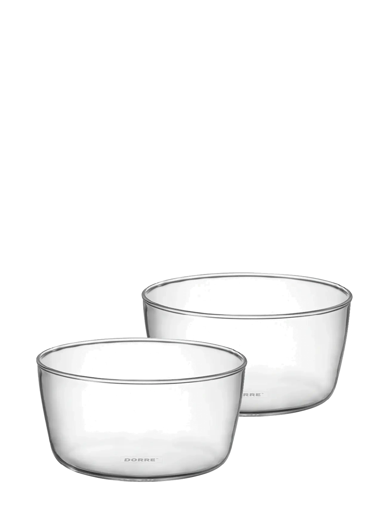 Dorre - Seria Serving bowls 2-pack glass Ø10*5 cm - serving bowls - clear - 3