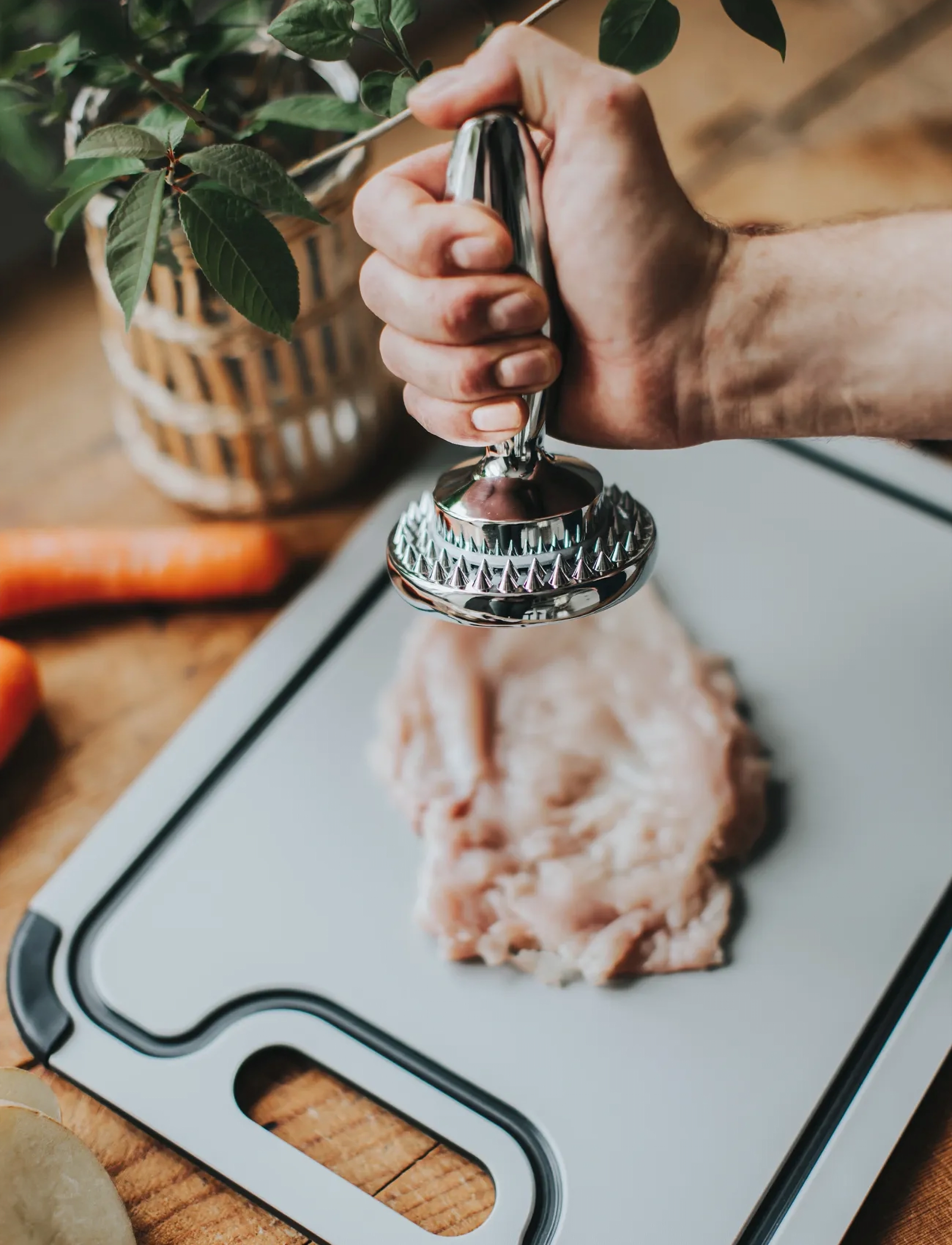 Dorre Birdie Biffbankare, 14.5 cm, Grinders, Silber - Meat Homeware