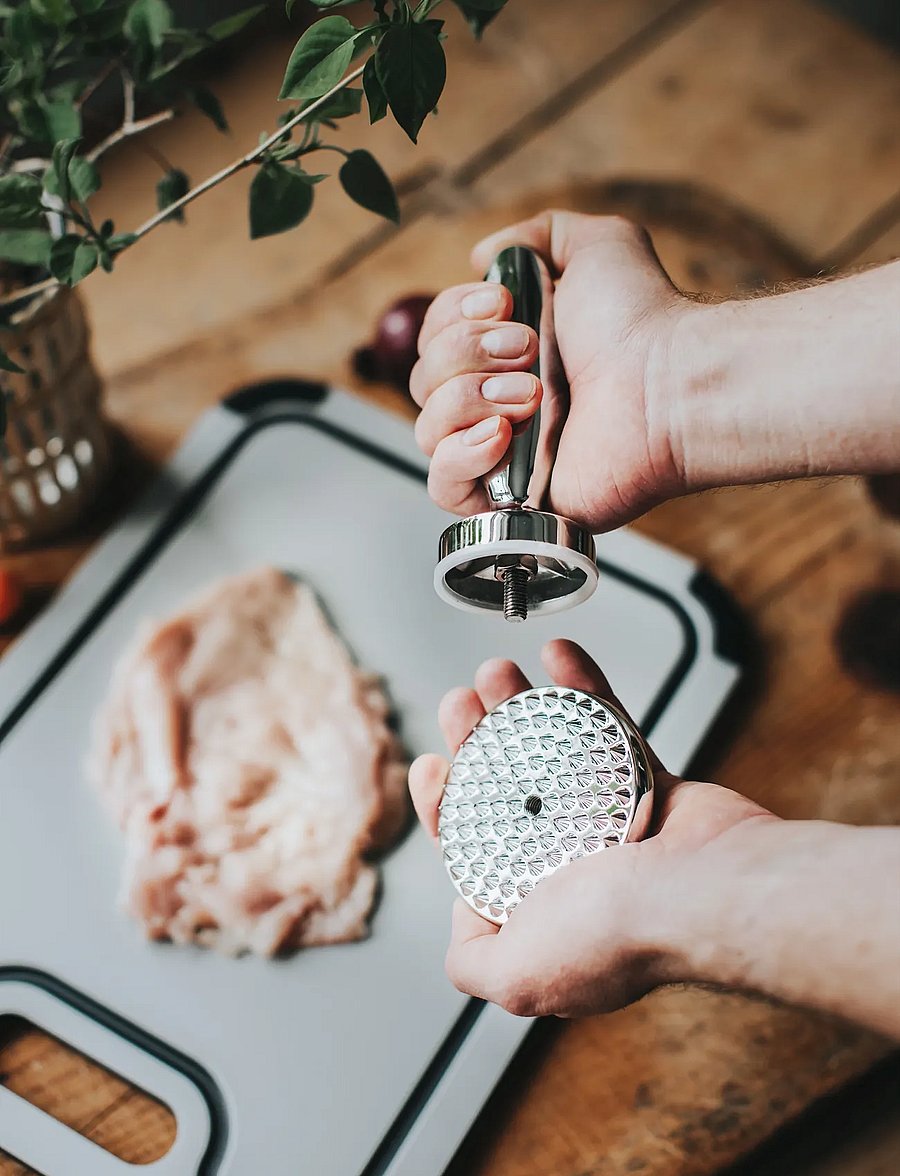 Dorre - Birdie Meat tenderizer reversible - pressid - silver - 3