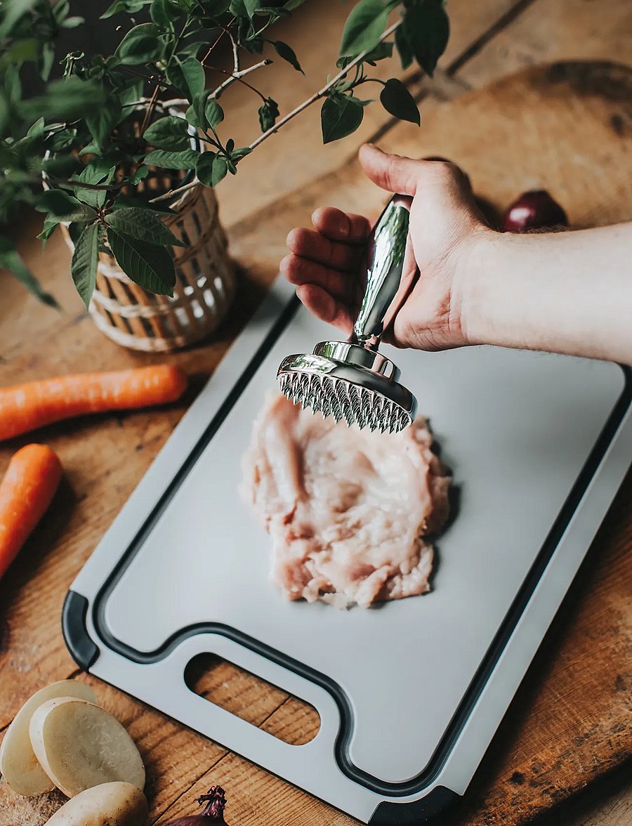 Dorre - Birdie Meat tenderizer reversible - pressid - silver - 4