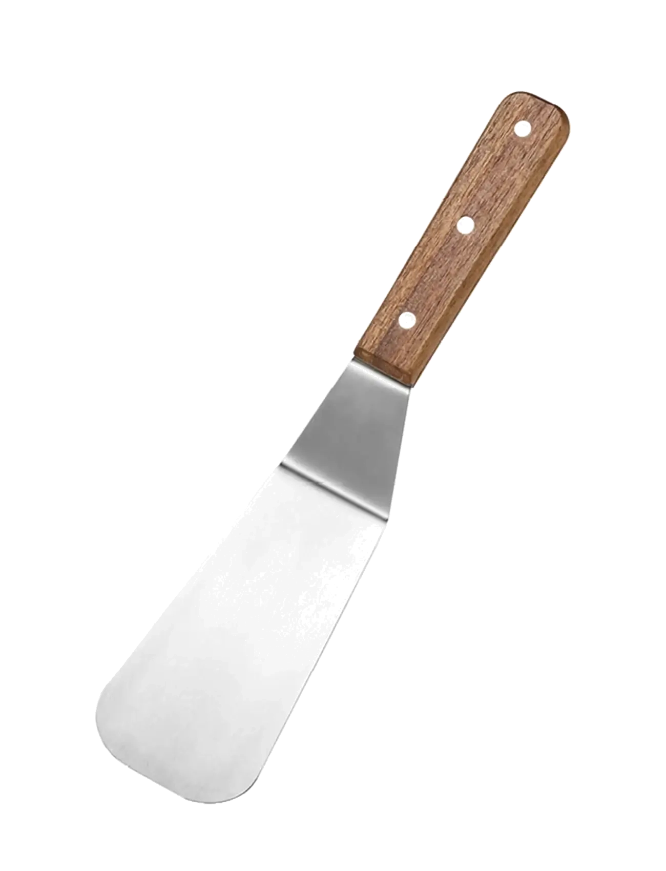 Dorre Spatula Stainless Steel Rubber Wood 28 - Spatulas - SILVER / brown