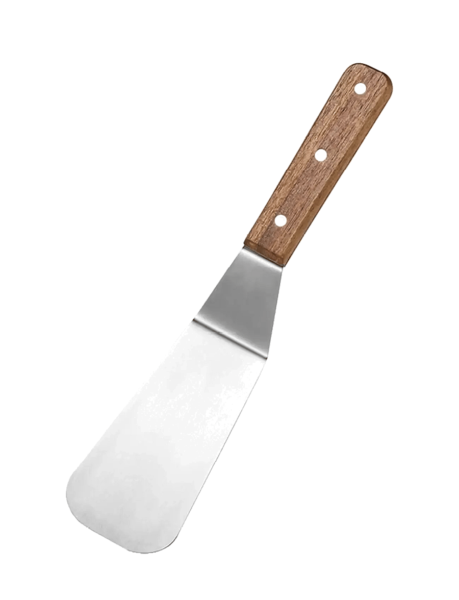 Dorre - Spatula Stainless Steel Rubber Wood 28 - tõstelusikad ja spaatlid - silver - 1