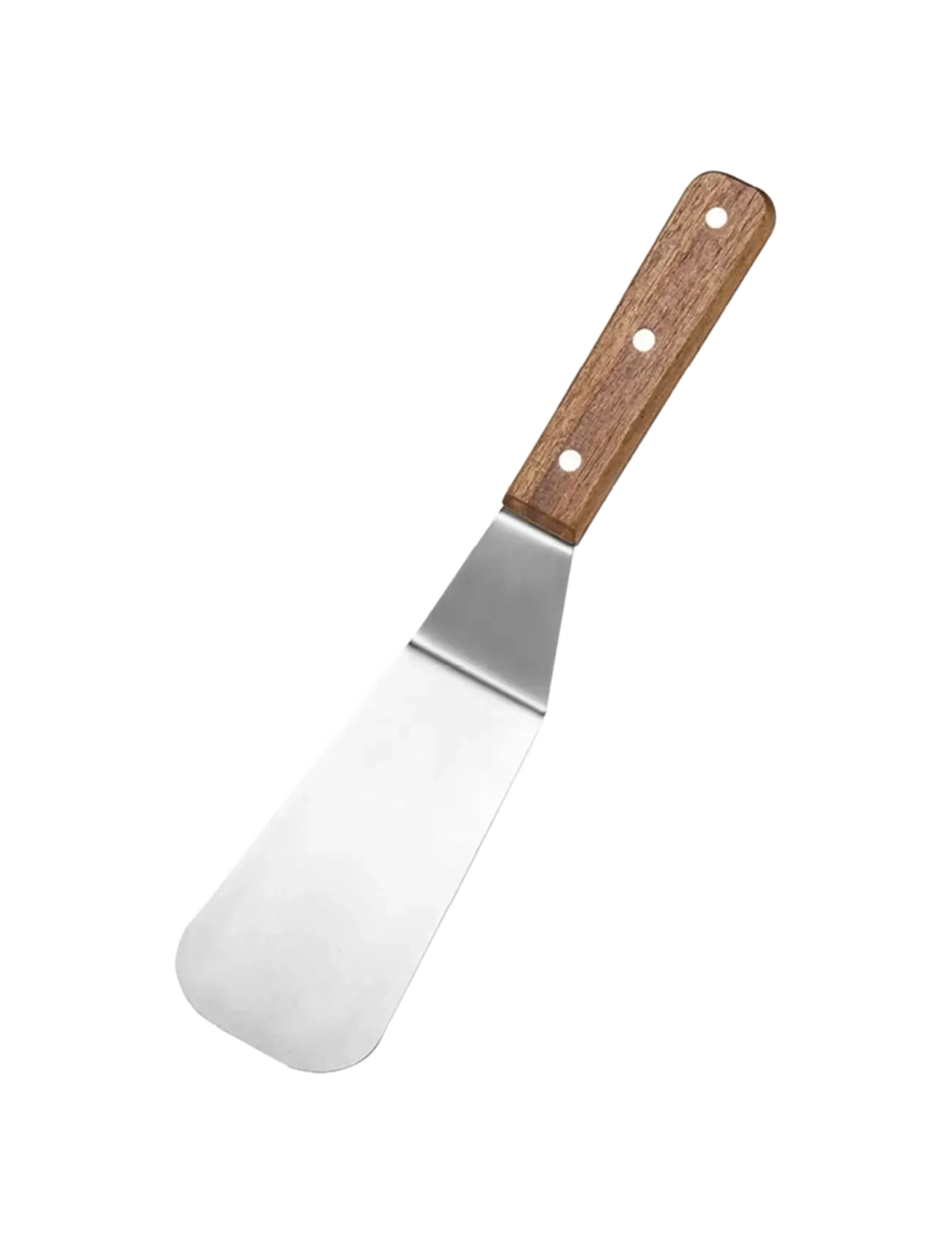 Dorre Spatula Stainless Steel Rubber Wood 28 - Stegepaletter & Stegegafler - SILVER / brown