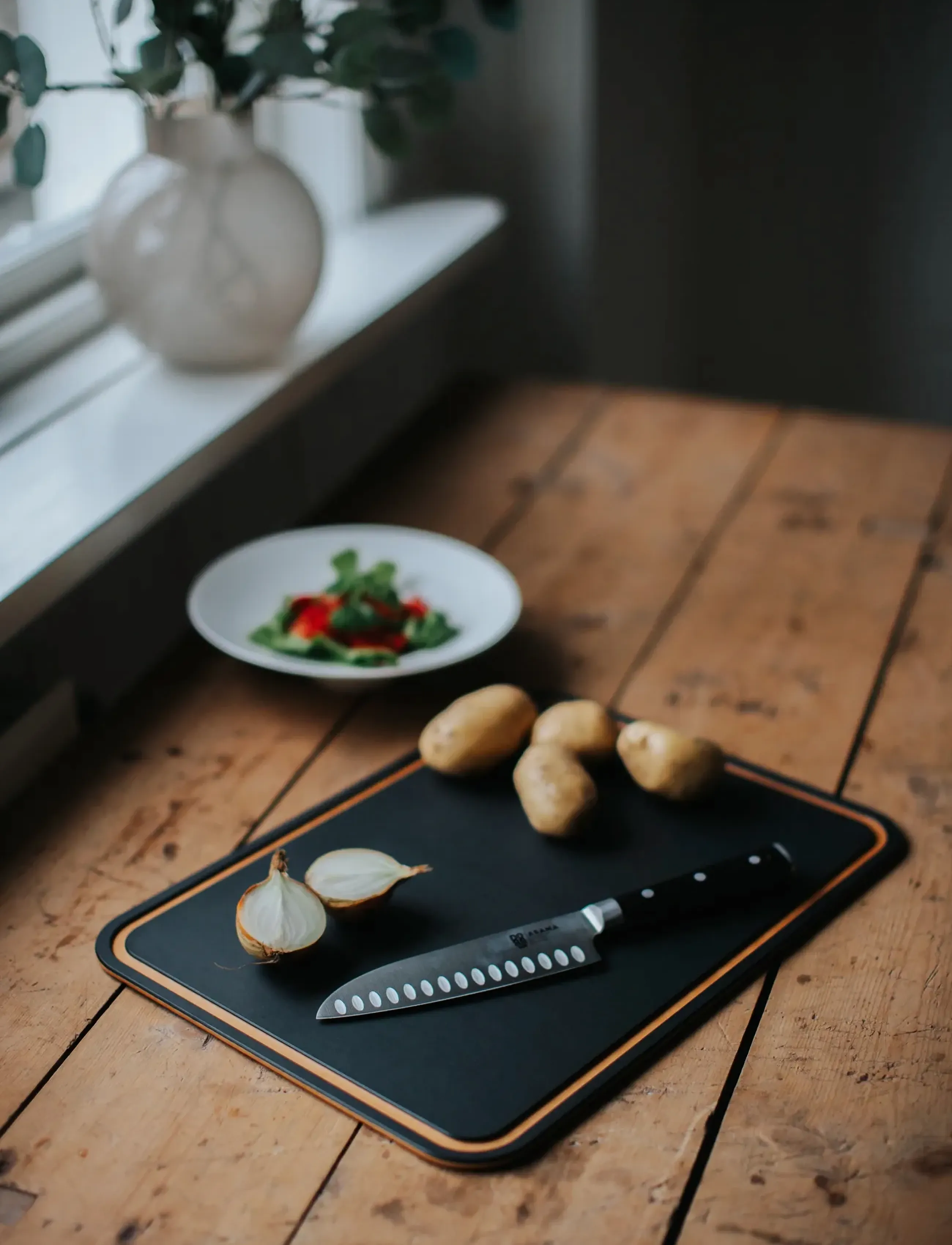Dorre Sami Cutting Board Made Of Pressed Wood Fibers Black (Cellulose) 44*32, 32.5X 44X 0.6, Kitchen Tools, Schwarz - Boards, Homeware