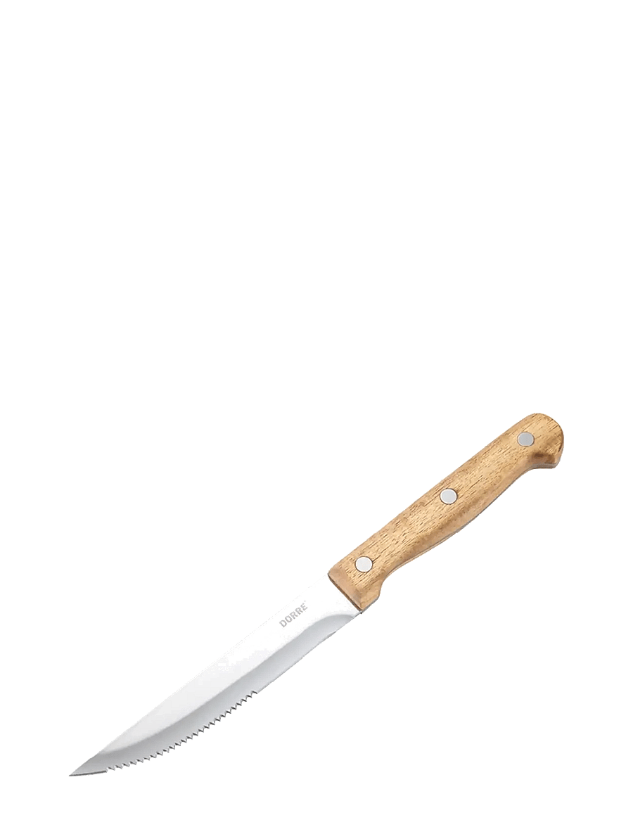 Dorre - BBQ knives 6 pcs in wooden box Stainless Steel acacia handle 22.5*2 cm - noakomplektid - black - 4