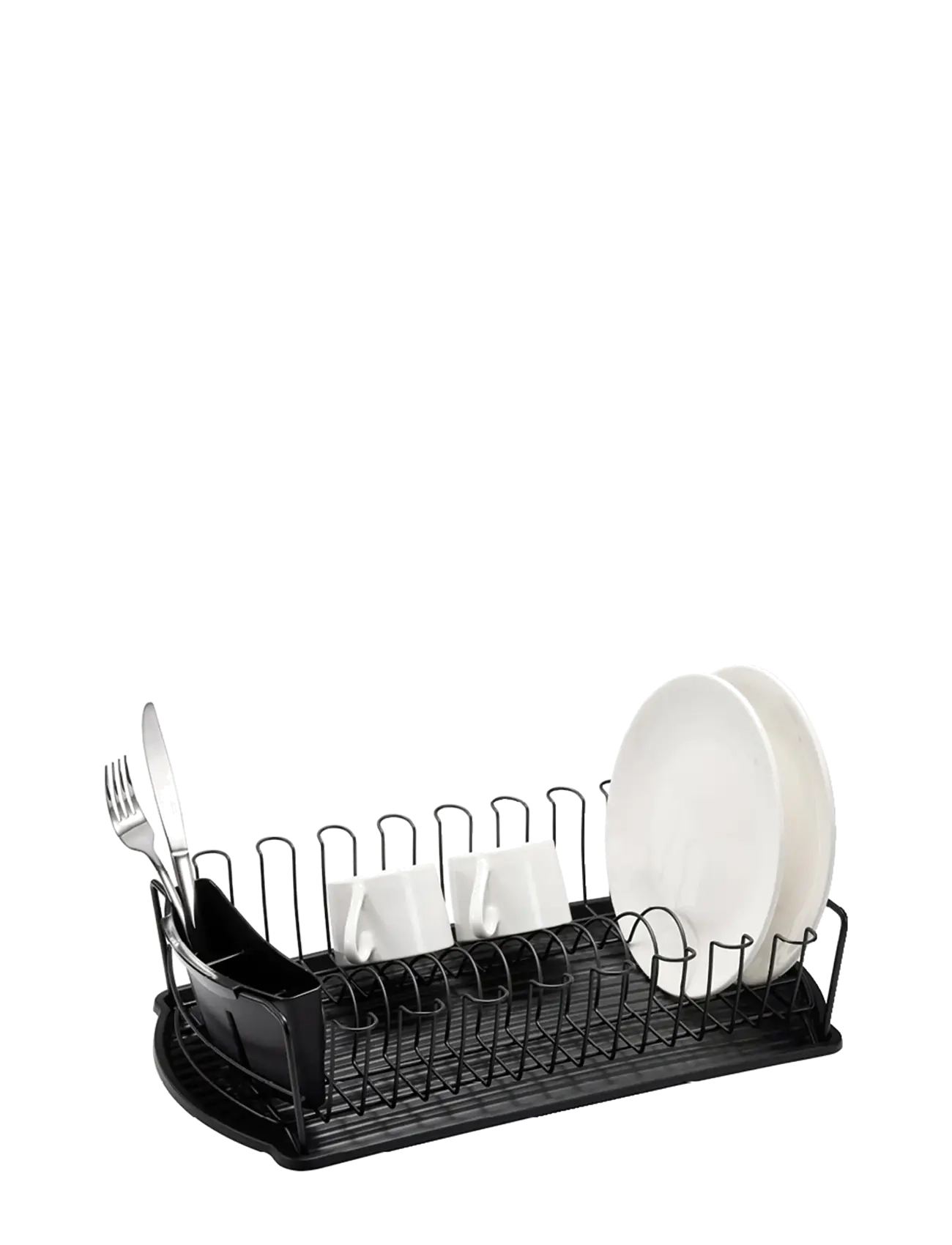 Dorre - Dish rack in Black 15 plates 48*28*10,5 cm - afdruiprek - black - 2