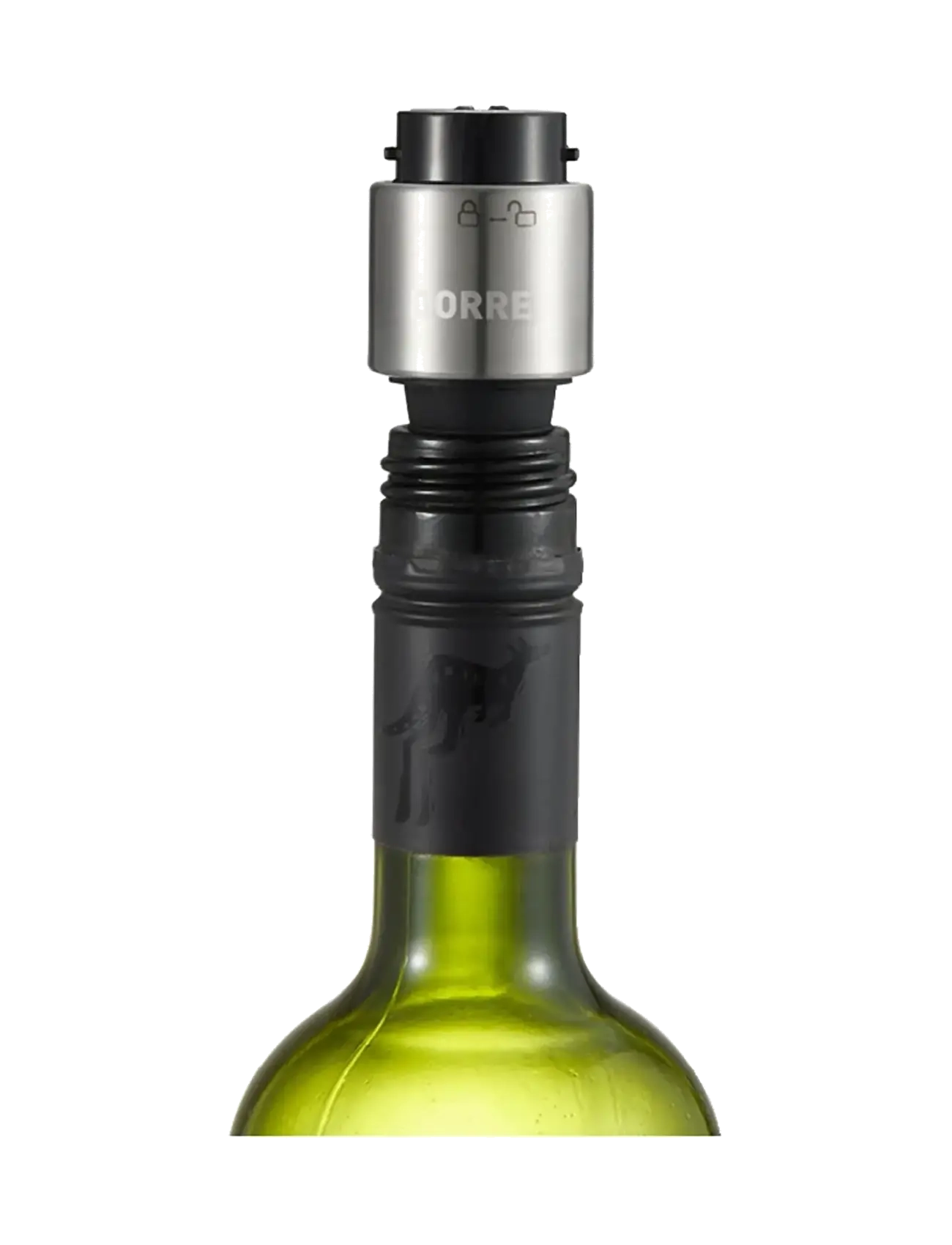 Dorre - Wine aerator/wine stopper 2 in 1 black - flaschenöffner & weinverschlüsse - transparant - 3