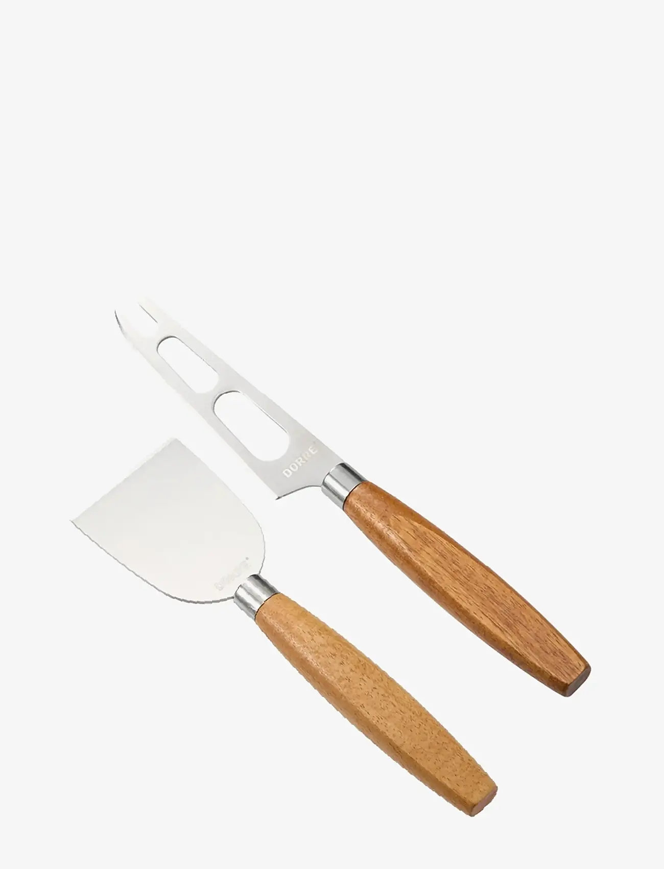 Dorre - Serving tray Herringbone pattern with cheese tools 2 pcs 37*27*1.5 cm - käsemesser - natural - 2