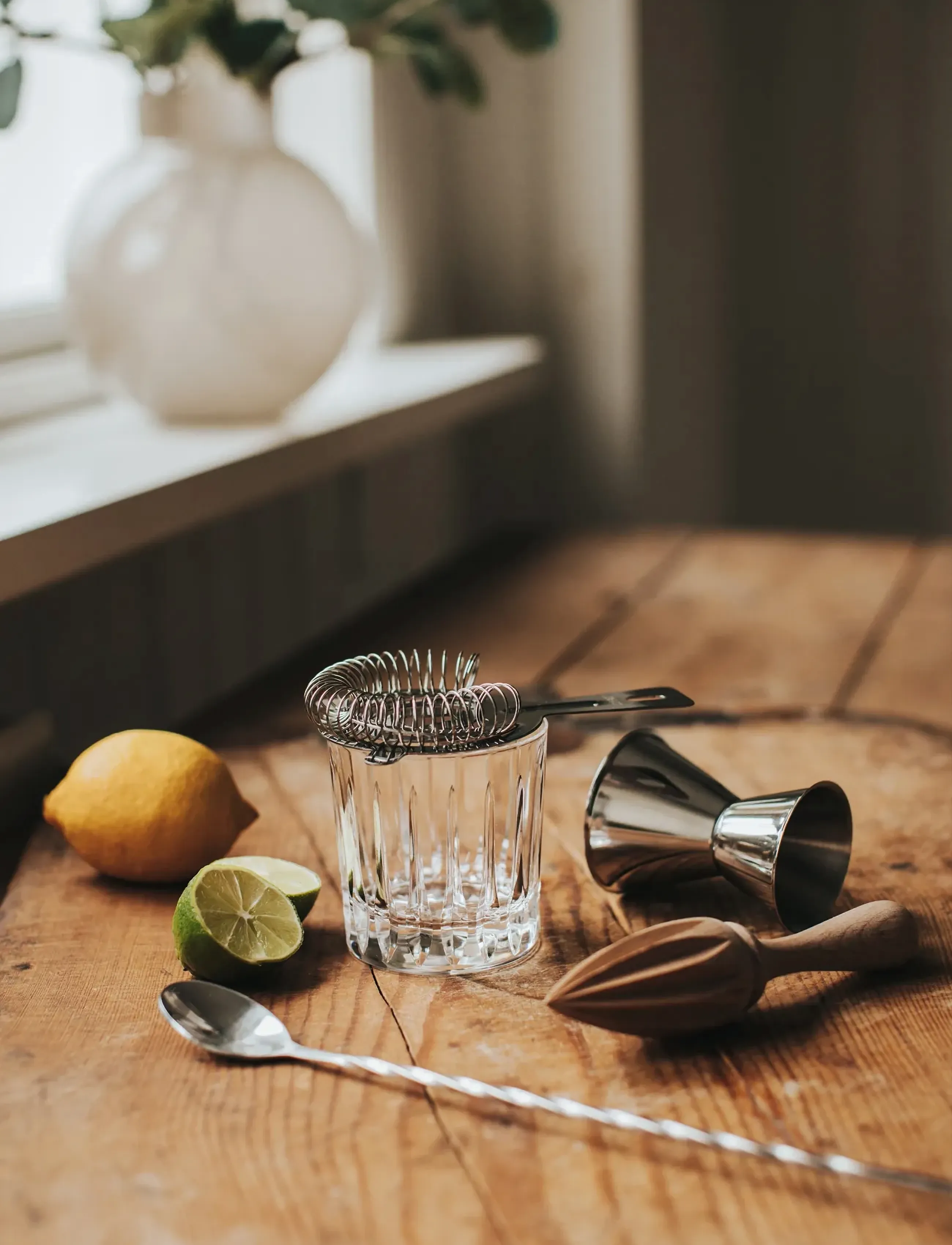 Dorre Bar Accessories Measuring Cup, Bar Spoon, Strainer, Citrus Press, 14X 28X 16, Silver, Tilbehør Til Drinks Og Barer > Shakere Og Cocktailredskabe