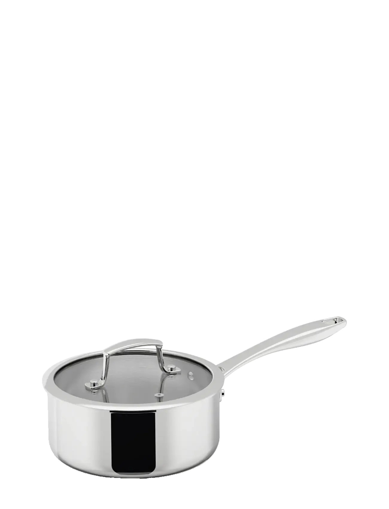 DORRE Saucepan With Glass Lid 3-Ply 18*8 Cm 2 L Silber - 18X 35X 9 - Unisex