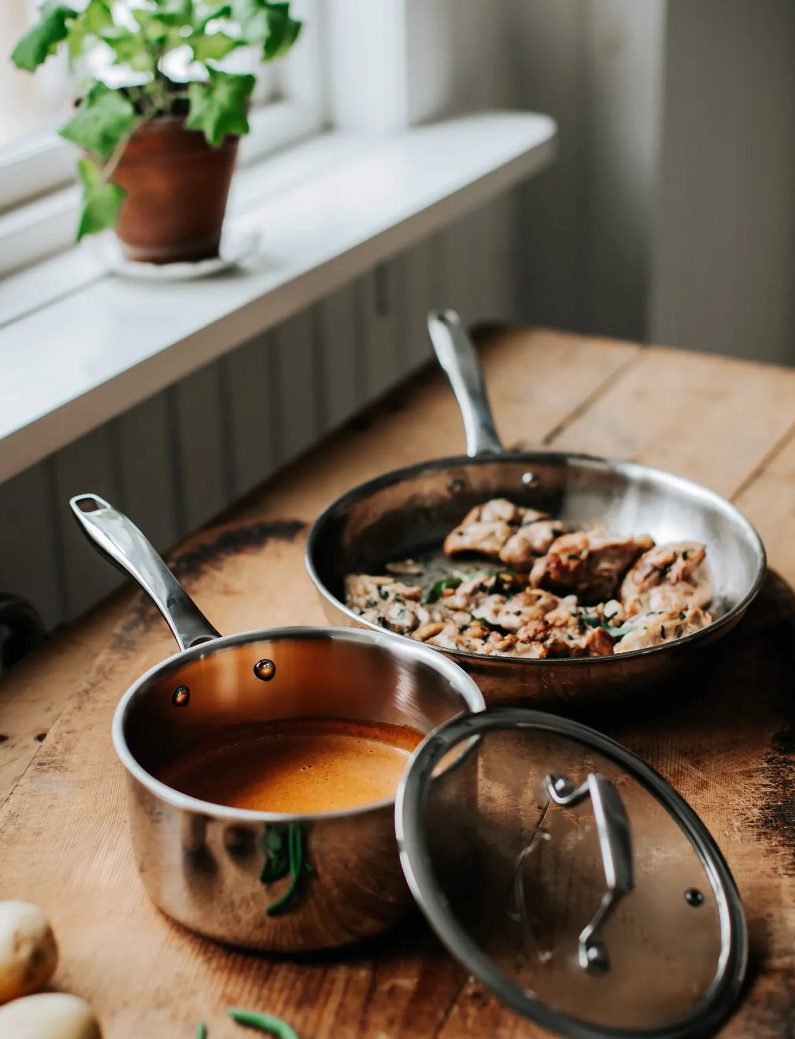 Dorre Saucepan With Glass Lid 3-Ply 18*8 Cm 2 L, 18X 35X 9, Pots & Pans, Silber - Saucepans, Homeware