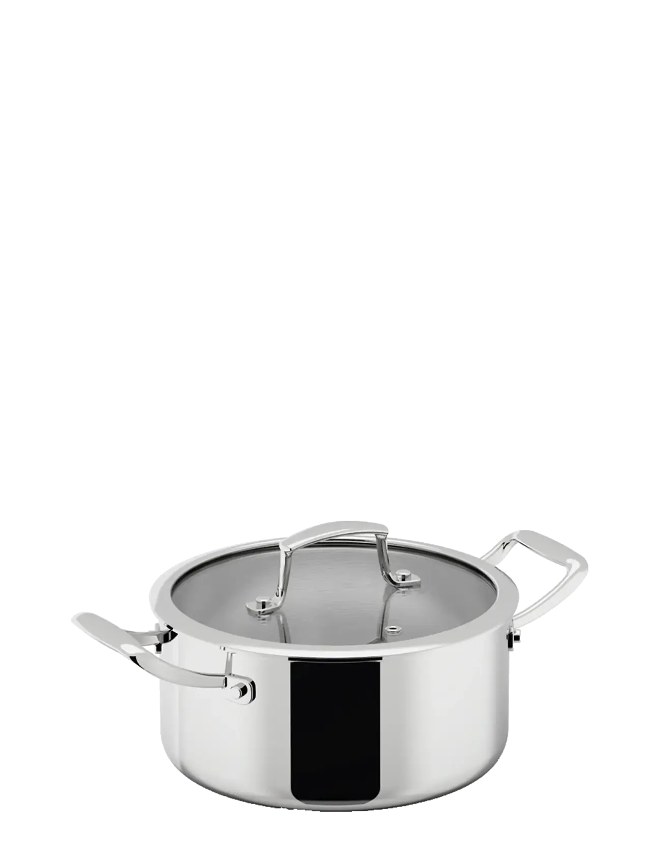 DORRE Casserole With Glass Lid 3-Ply 20*9.7 Cm 3 L Silber - 20X 30X 10.5 - Unisex