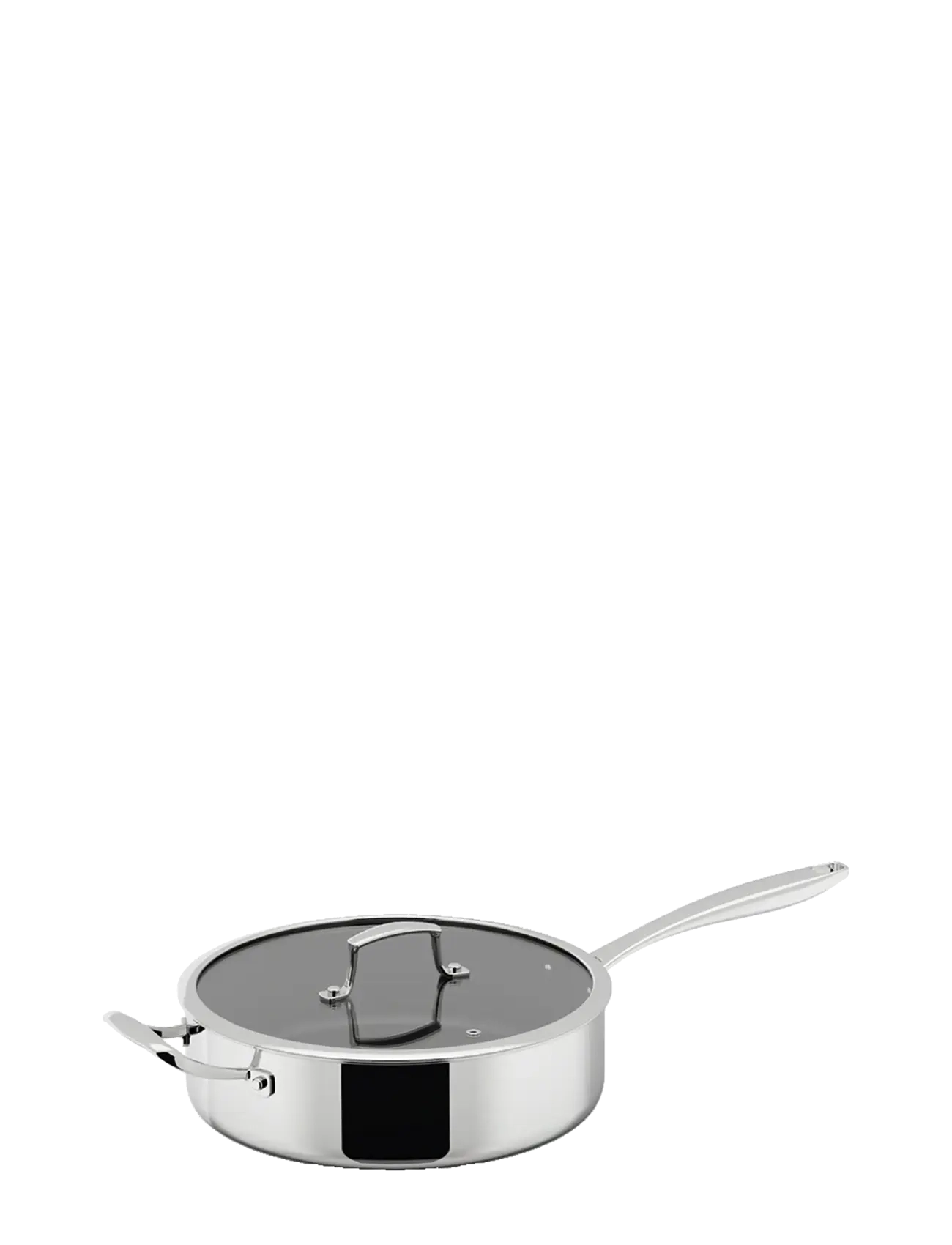 Dorre Tractor Pan With Glass Lid 3-Ply 28 Cm Kfcc Ceramic Coating Gen 8, Traktorkedel og sautermaskine, Sølv, Str: 28X 38X 8
